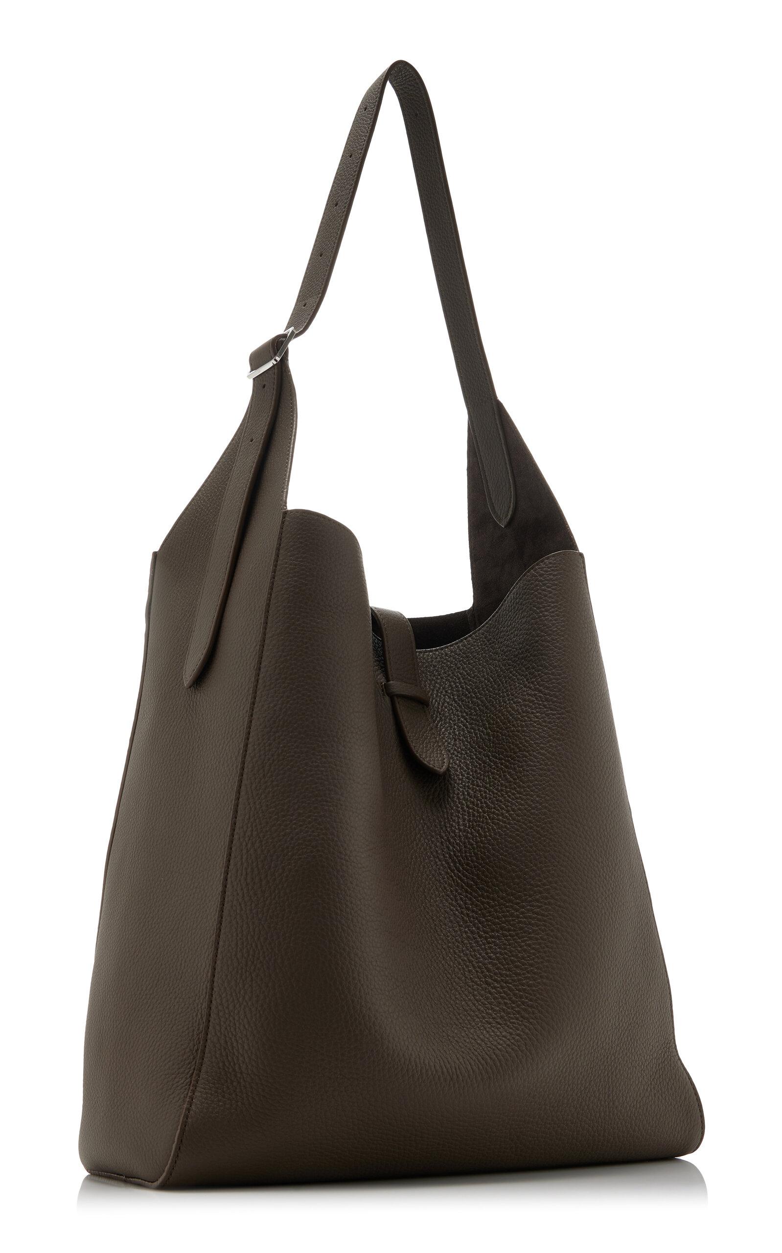 The Row Blake Leather Hobo Bag in Brown | Lyst