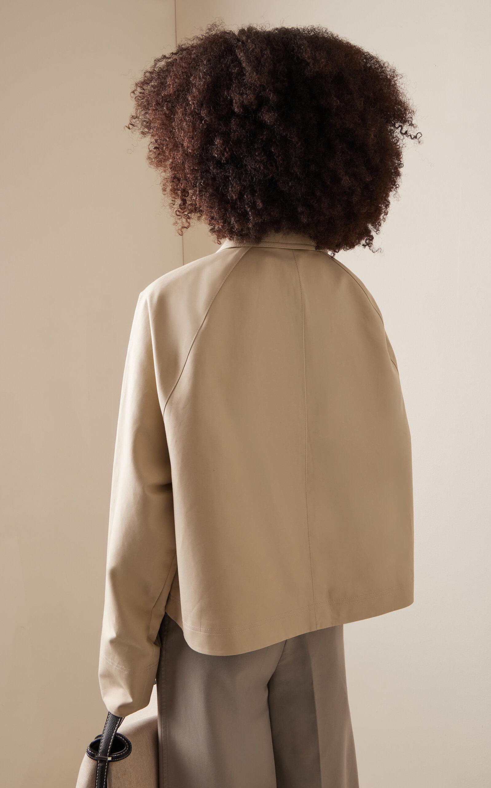 【TOTEME】Cropped Jacket for women Pure Organic Cotton Cropped cotton jacket black – TOTEME