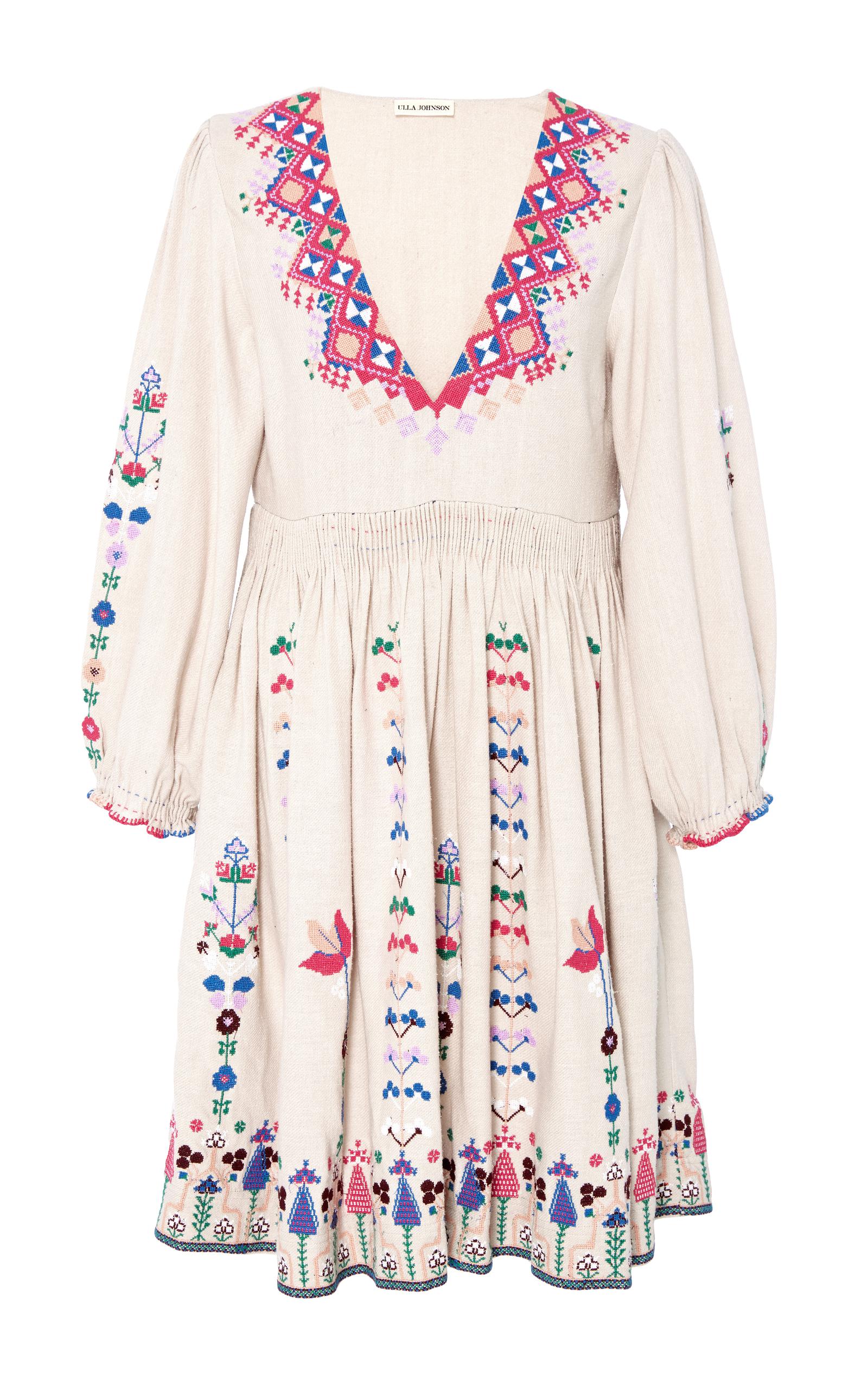 Ulla Johnson Embroidered Dress on Sale 