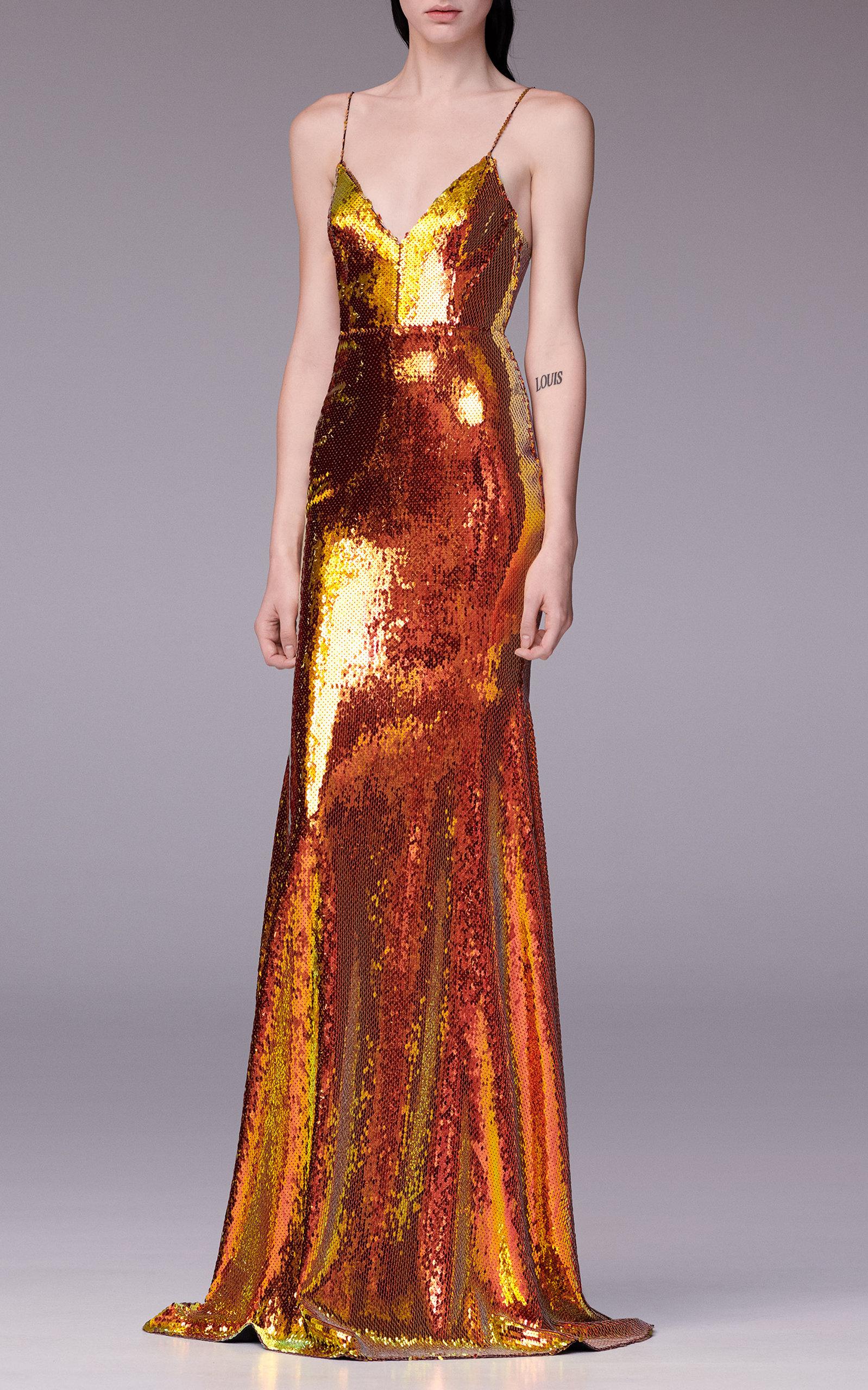 Alex perry orange dress online