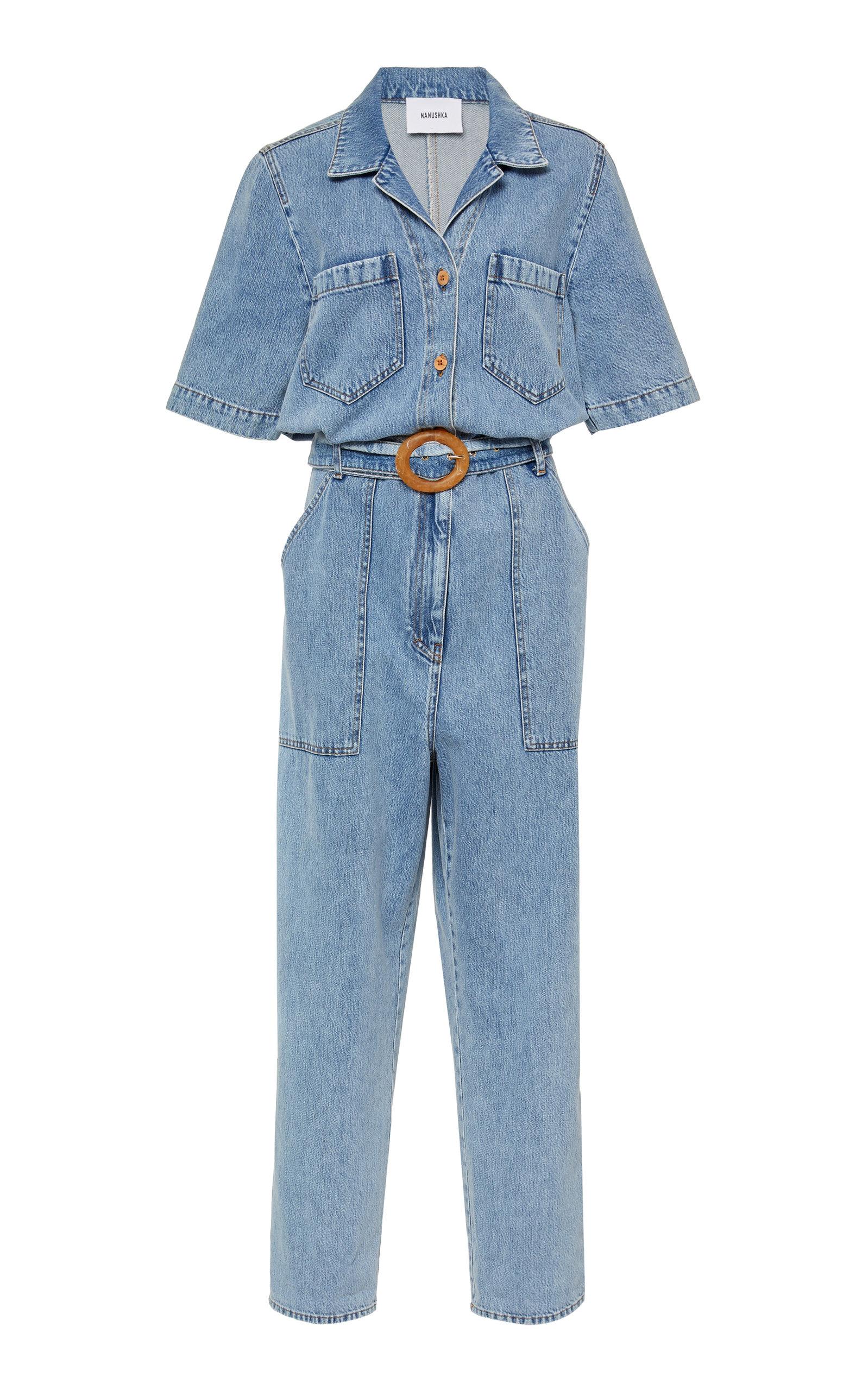 Nanushka arlo denim jumpsuit Clearance