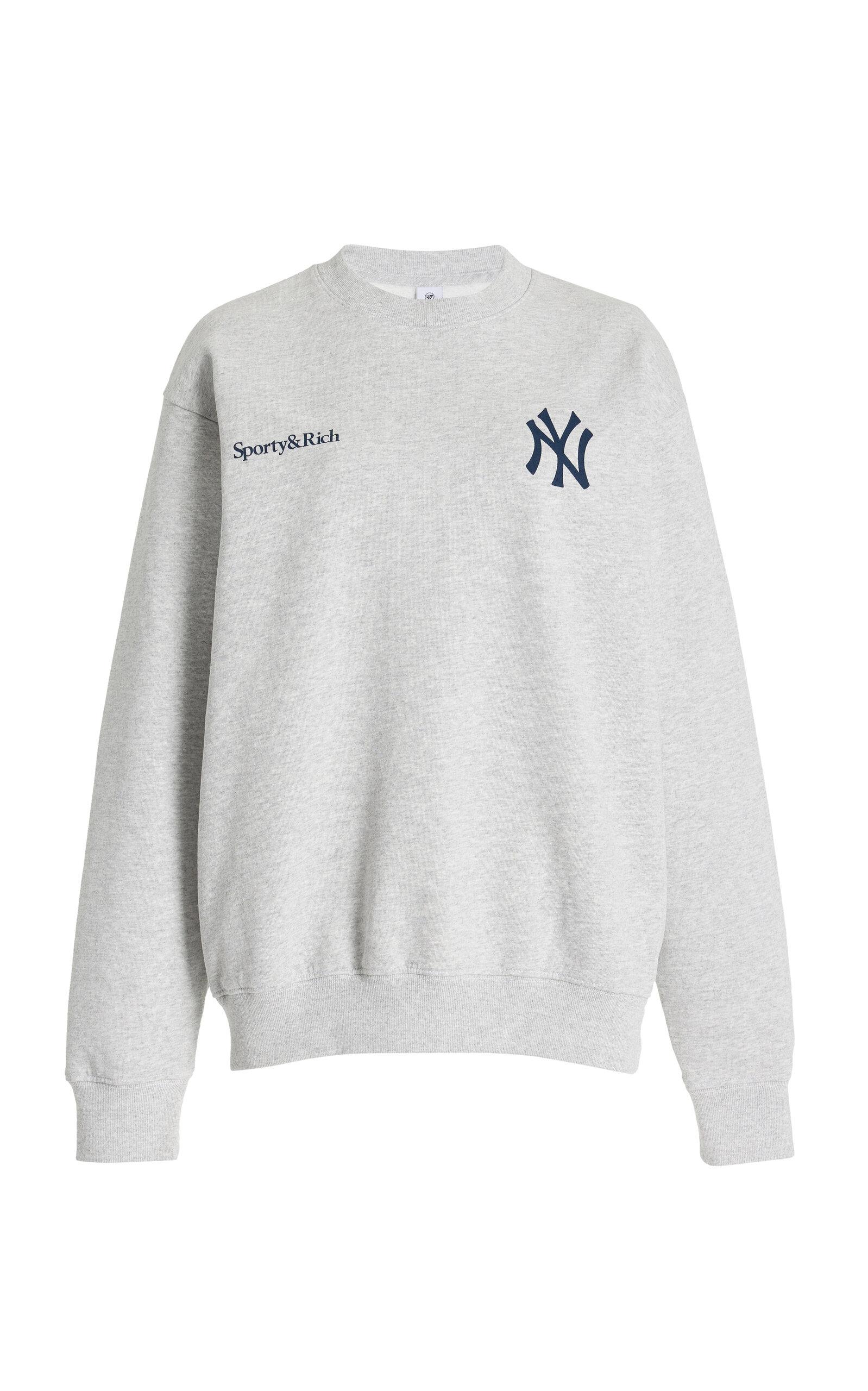 Sporty & Rich X Yankees Cotton Sweatshirt in White | Lyst