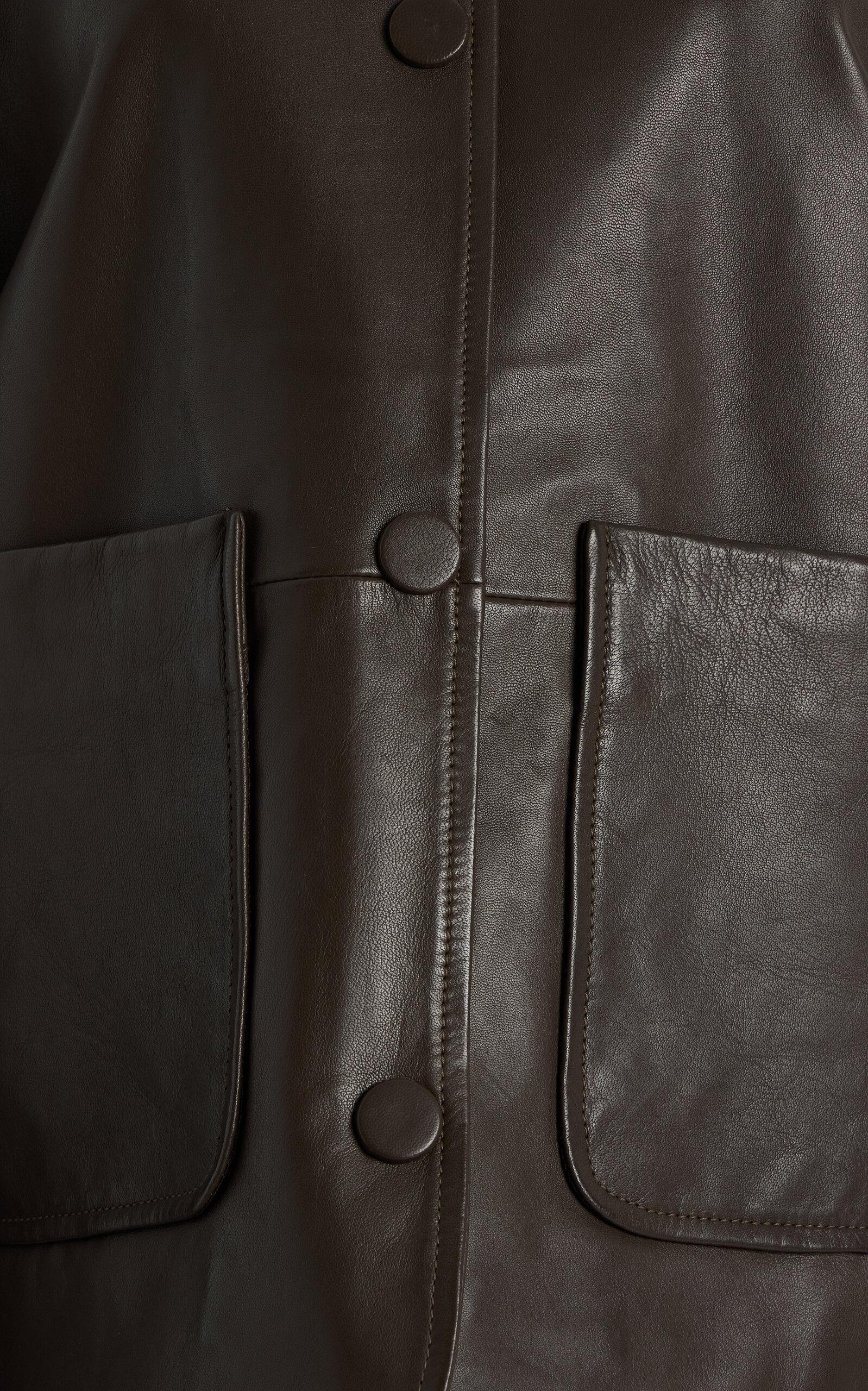 Rohe Leather Jacket in Black | Lyst
