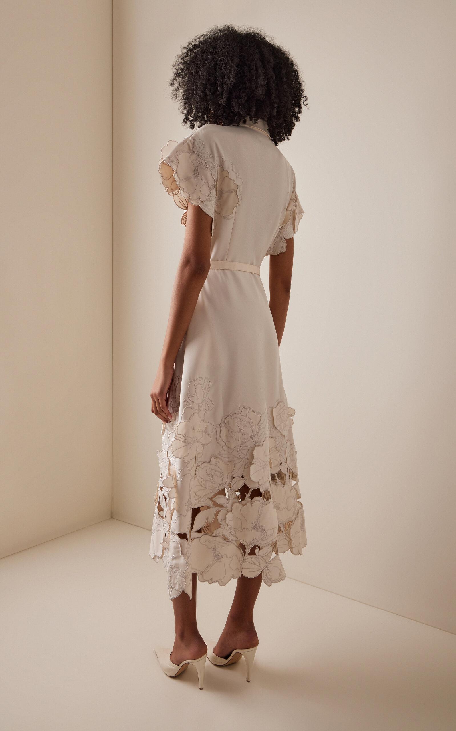 chinese dress ladies Aubrey Appliqué Shirt Midi Dress main image 0