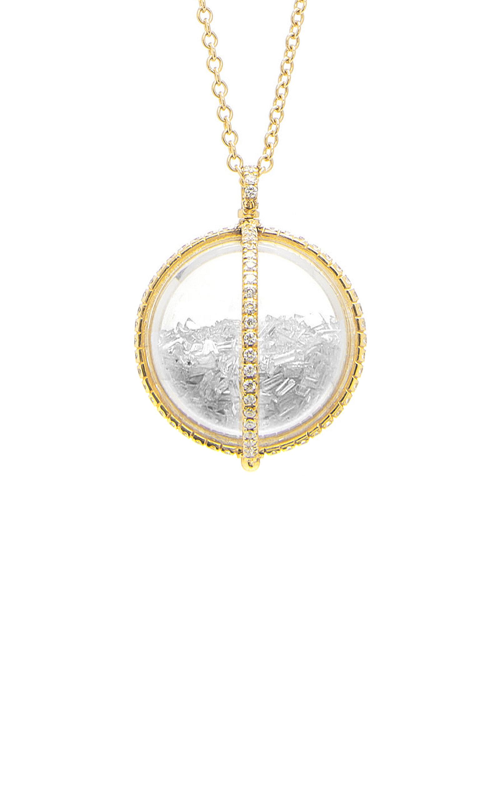 Moritz Glik Globe 18K Diamond Shaker Necklace in Metallic Lyst UK