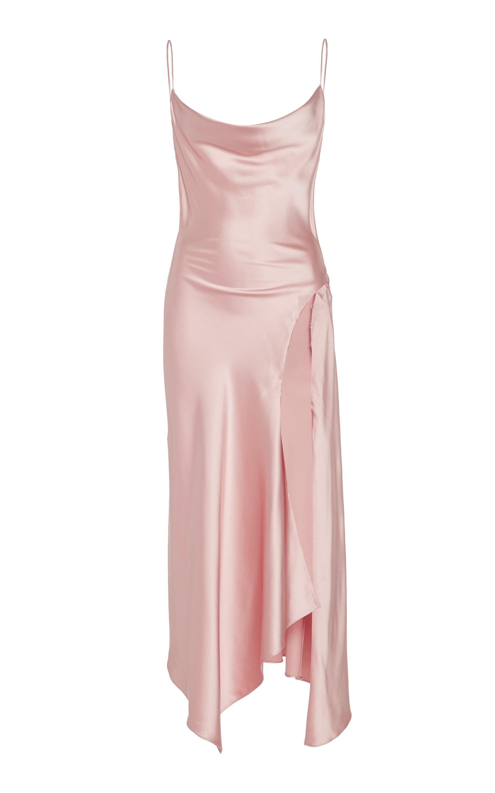 asymmetrical slip dress