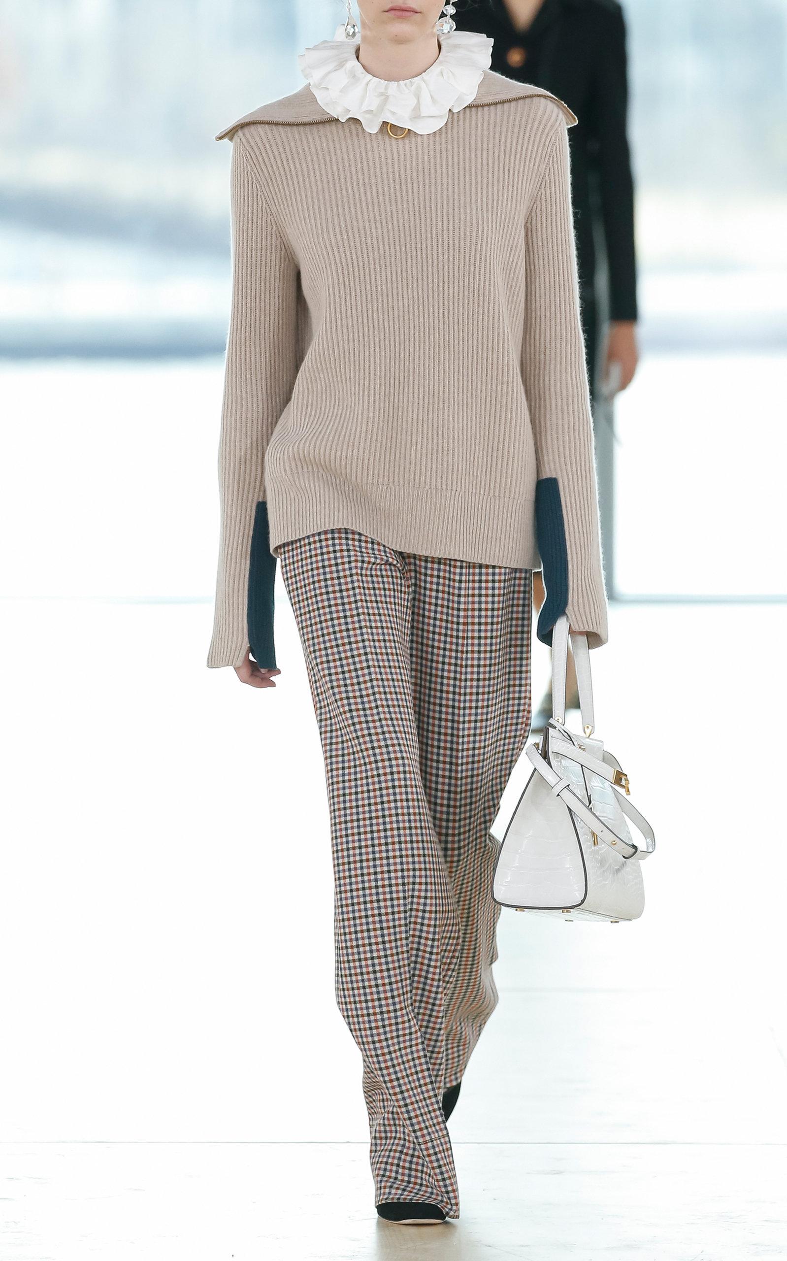 tory burch patch cuff sweater