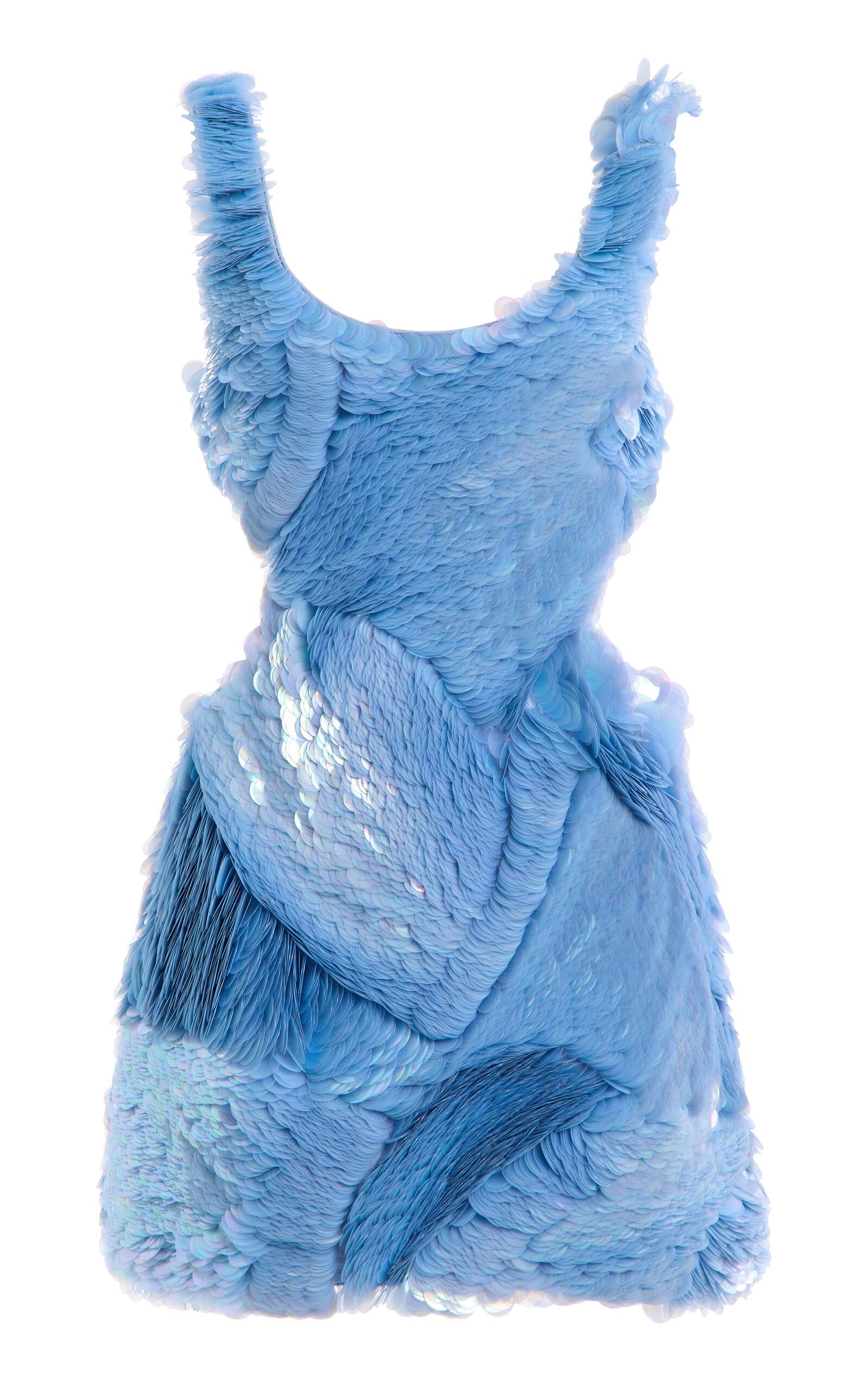 simkhai blue mini dress Simkhai Libbie Mini Dress in Midnight