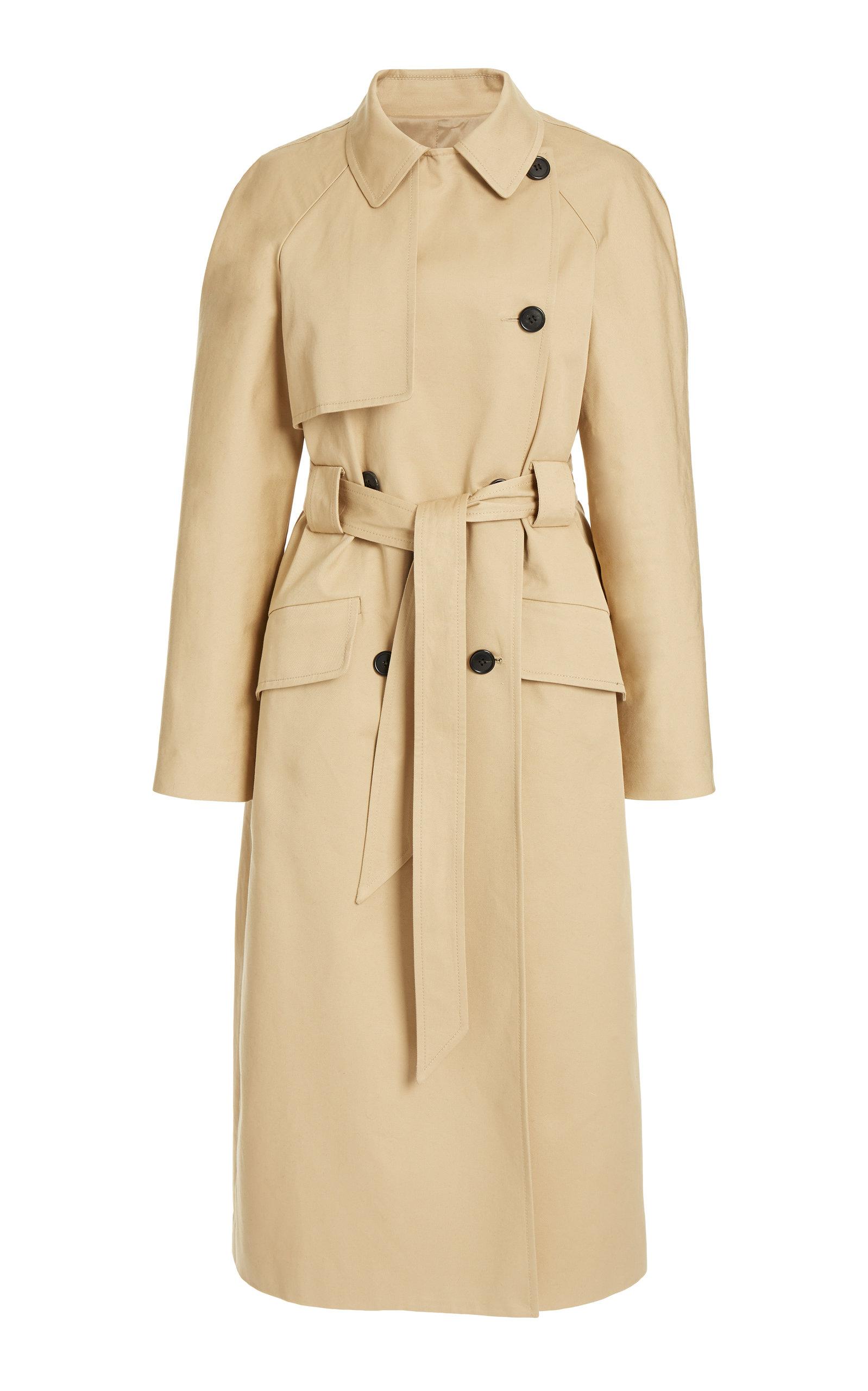 Martin Grant Cotton-gabardine Trench Coat in Natural | Lyst