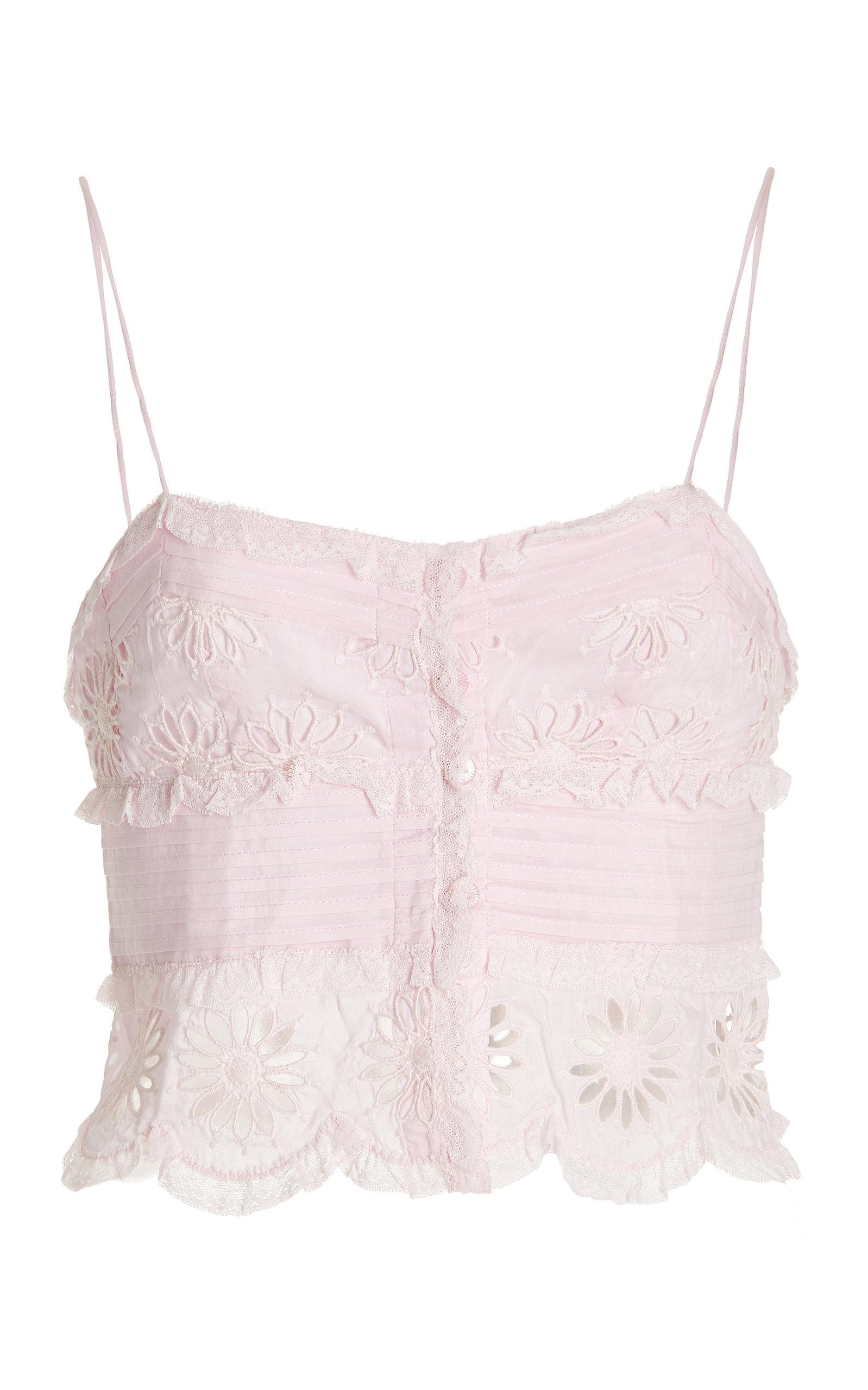 Isabel marant delphine cotton discount and silk crop top