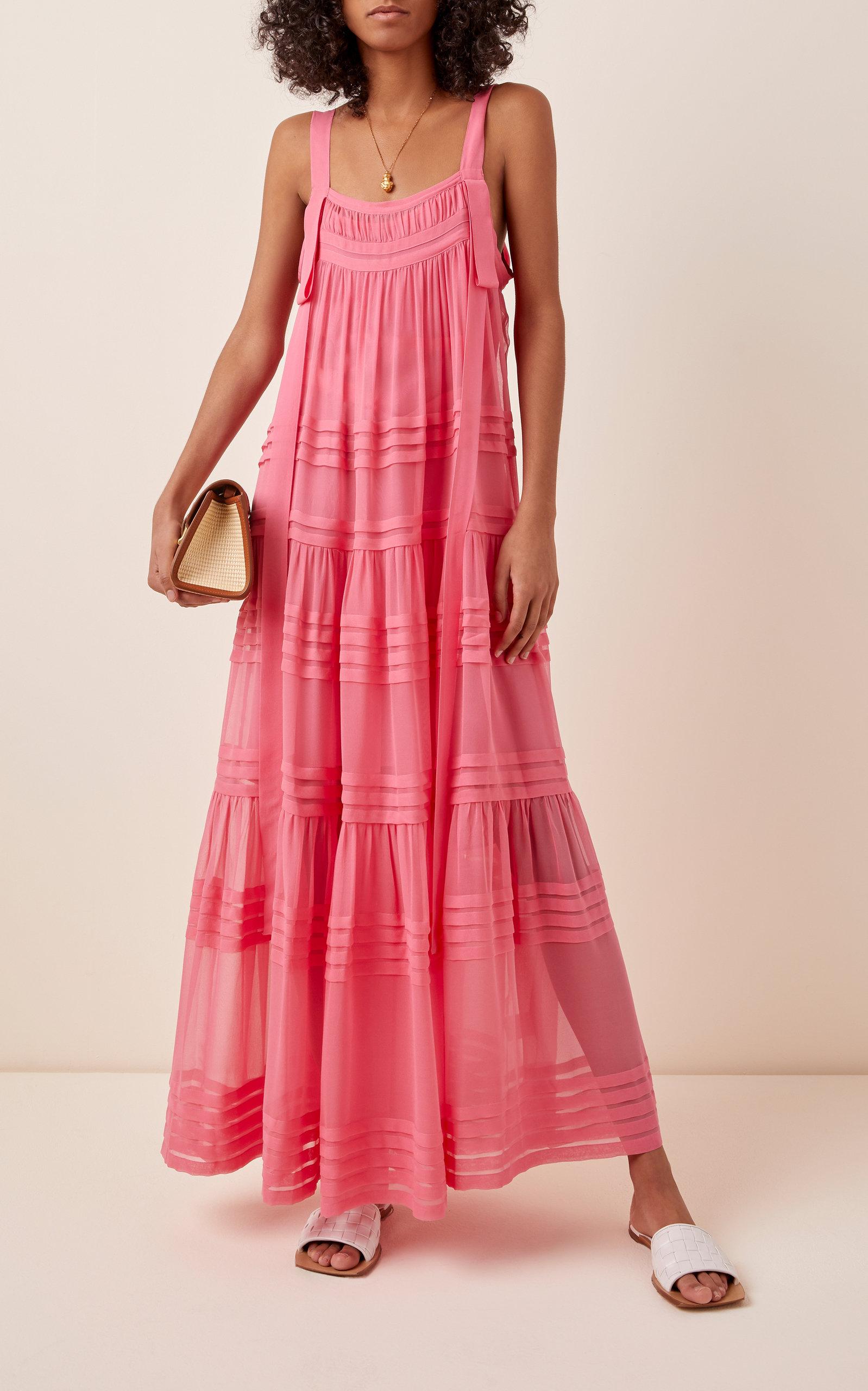 Lee mathews pink dress Clearance