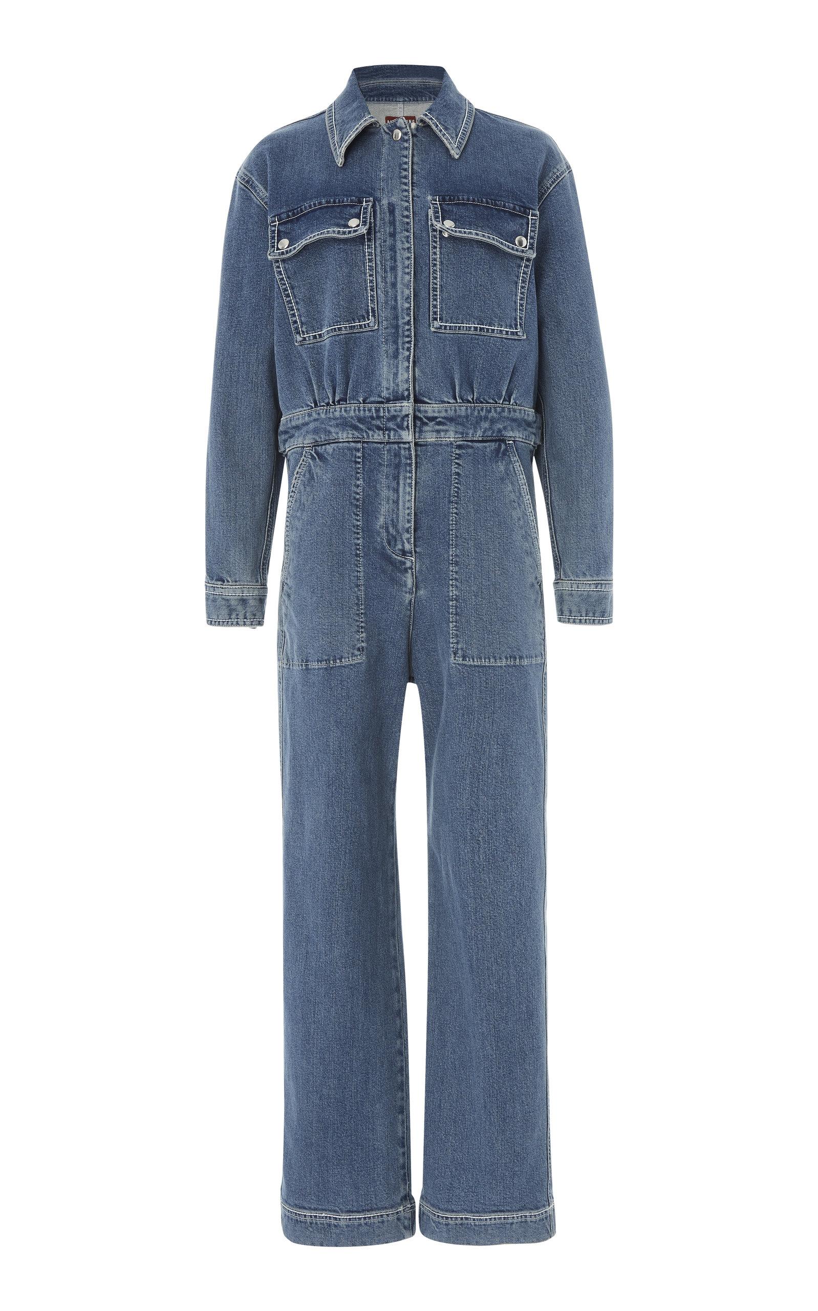alexa chung denim jumpsuit