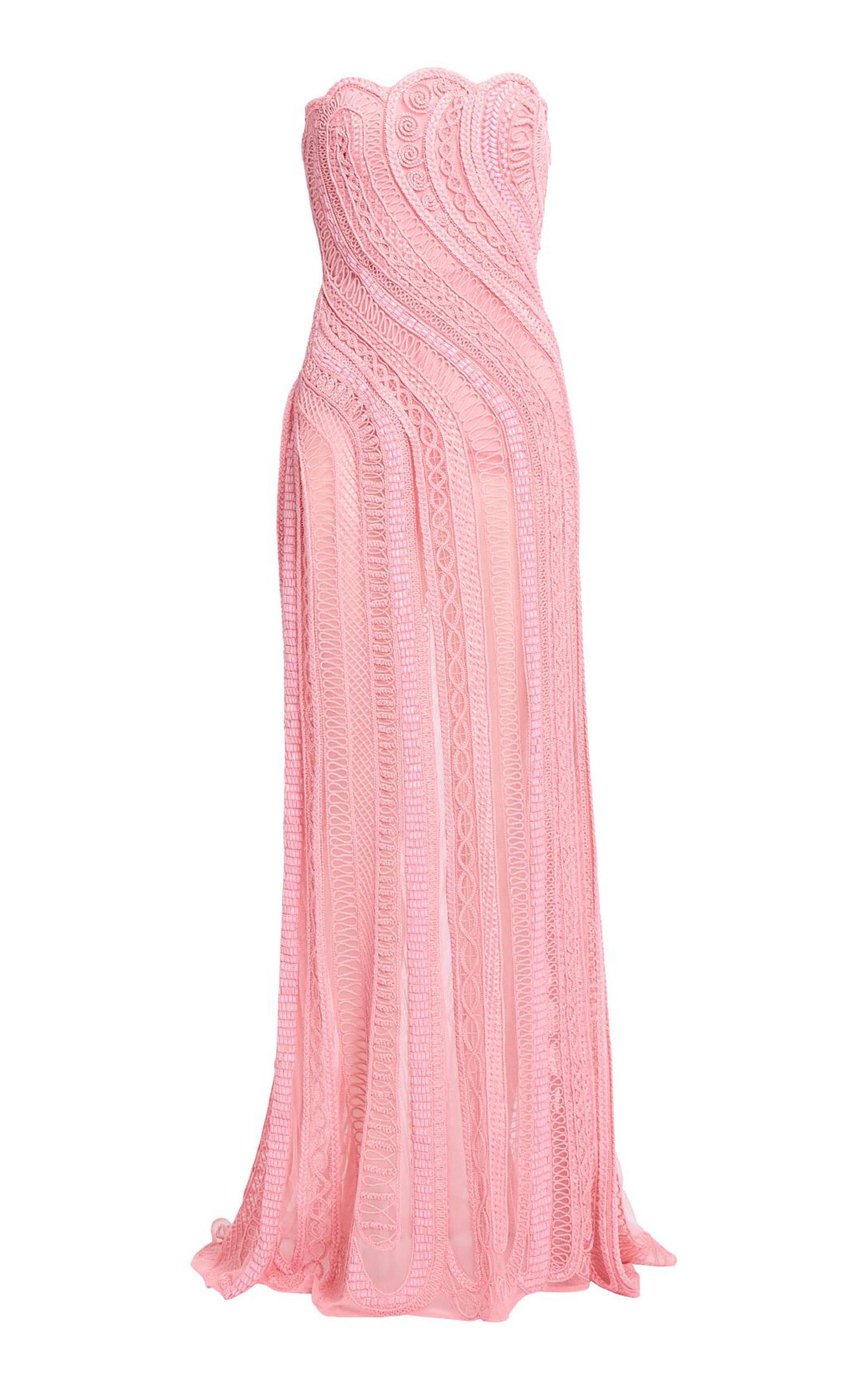 elie saab bead embroidered long dress Scarlett: 2000s Botanical Beaded Gown – Juniper Lane