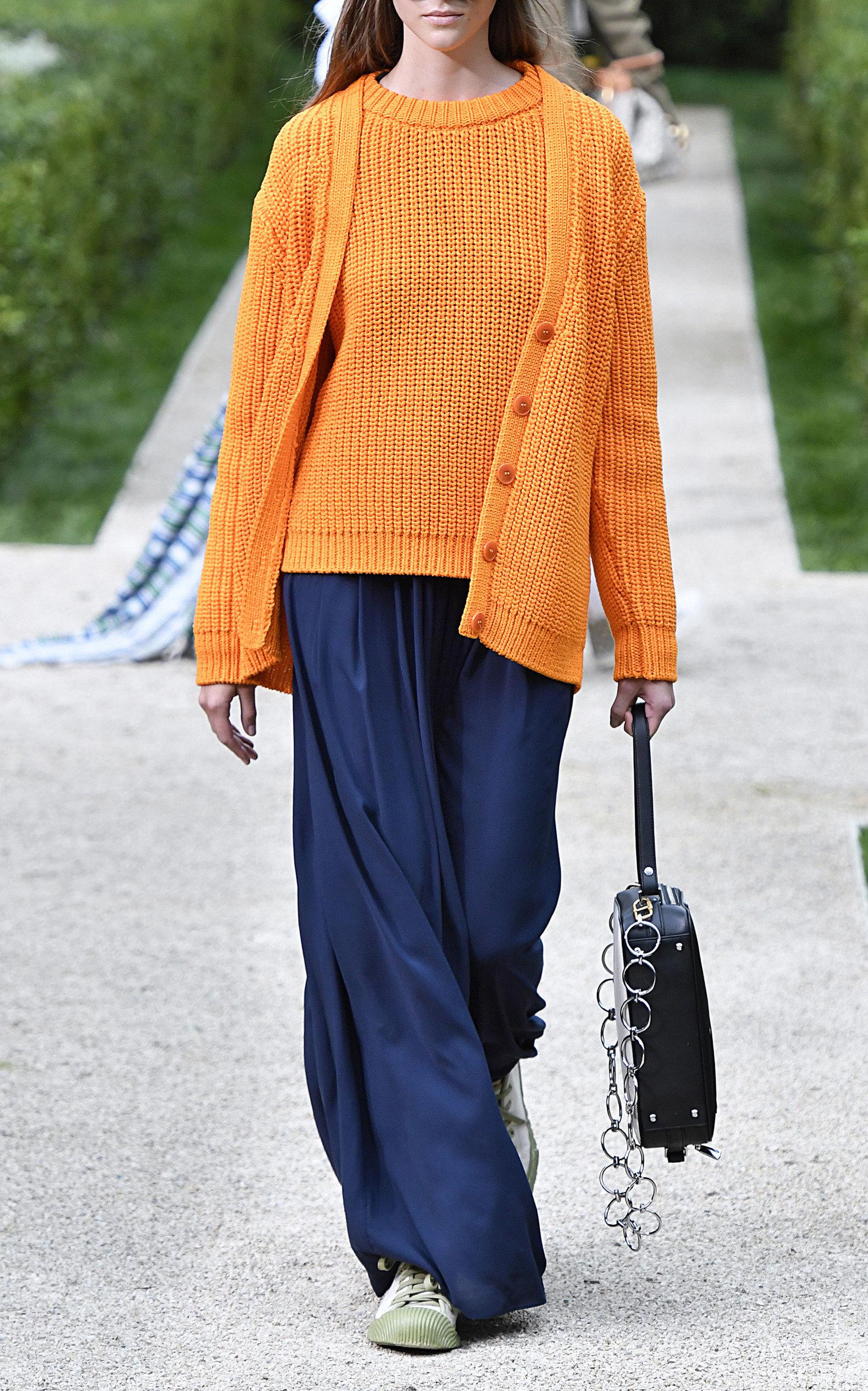 tory burch orange sweater