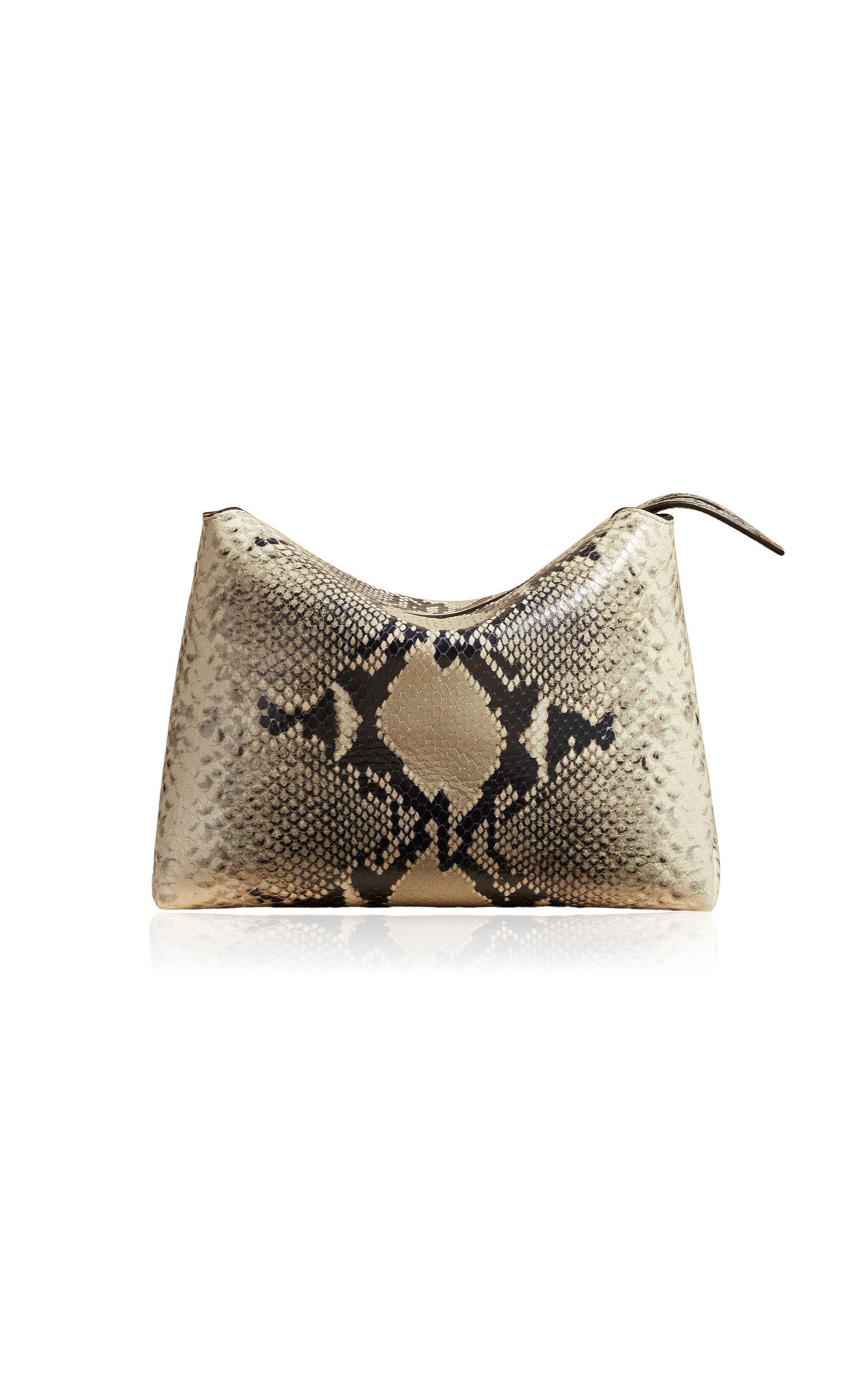 【KHAITE】Lina Crossbody Bag 天然パイソン型押しレザー Lina snake-effect leather crossbody bag in multicoloured