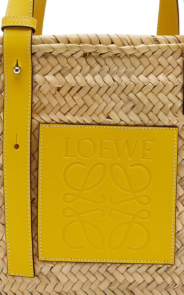 Loewe Raffia Pochette Shoulder Bag Yellow *Iyt961