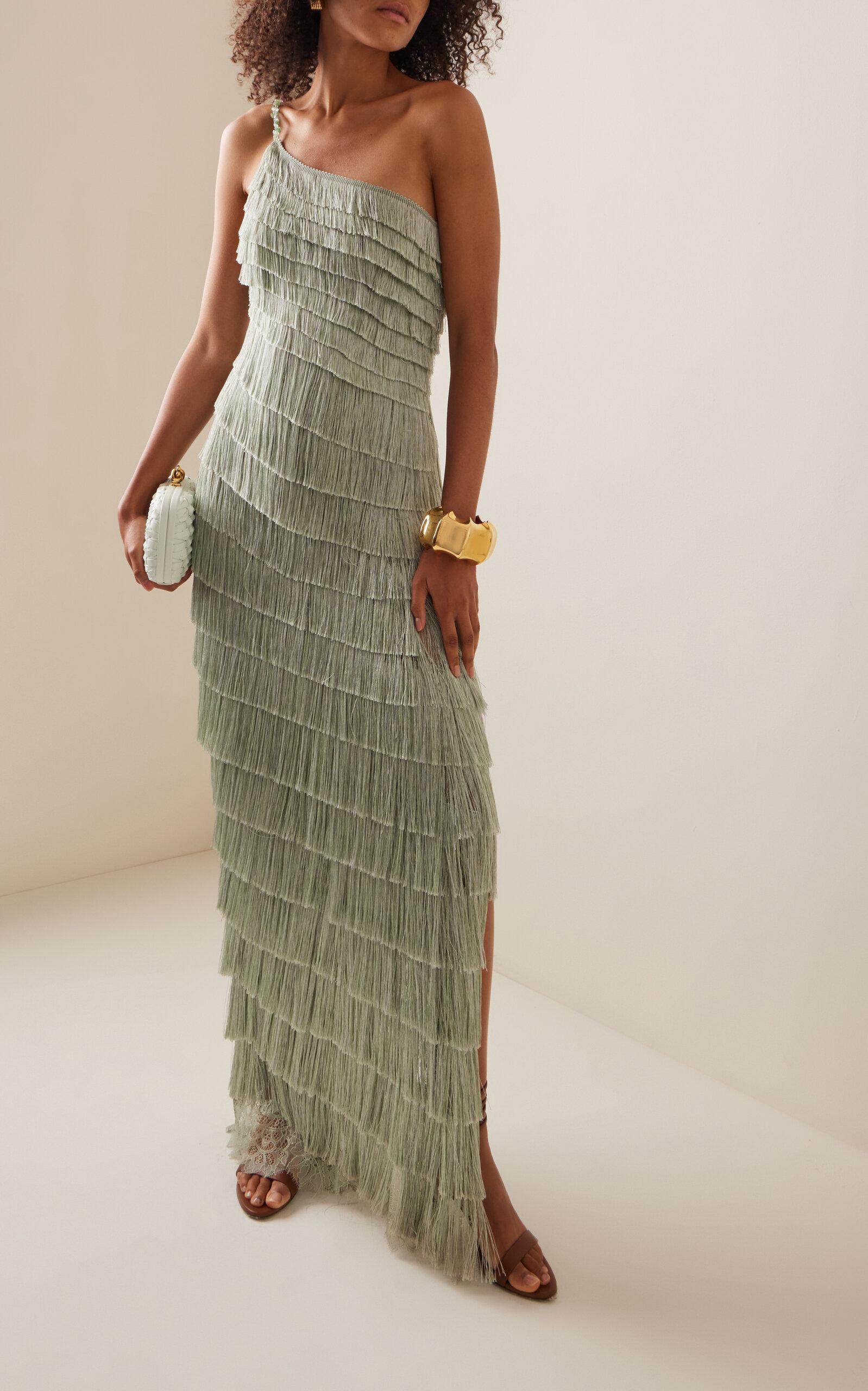 francesca's green sequin dress Francesca Miranda | Isidora Fringe Dress | Mint