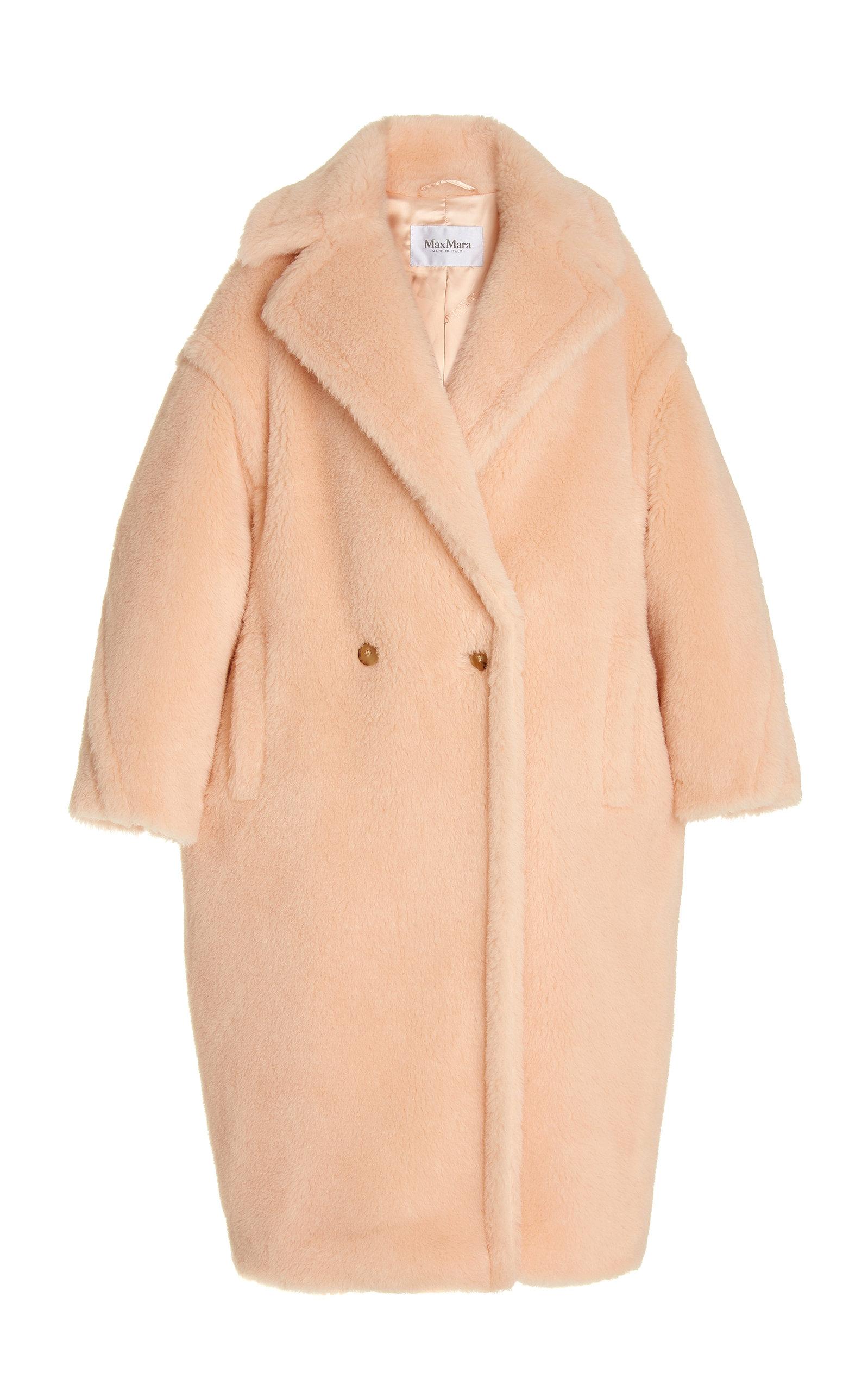 Max Mara Tedgirl Oversized Alpaca And Wool-blend Coat in Pink | Lyst