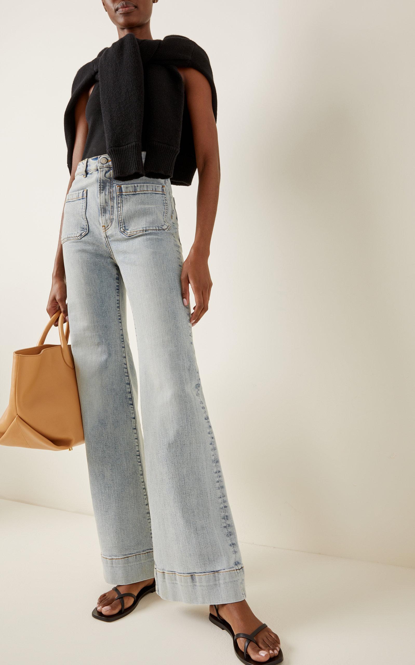 Jeanerica Denim St Monica Stretch High-rise Flared-leg Jeans in Light Wash  (Blue) | Lyst