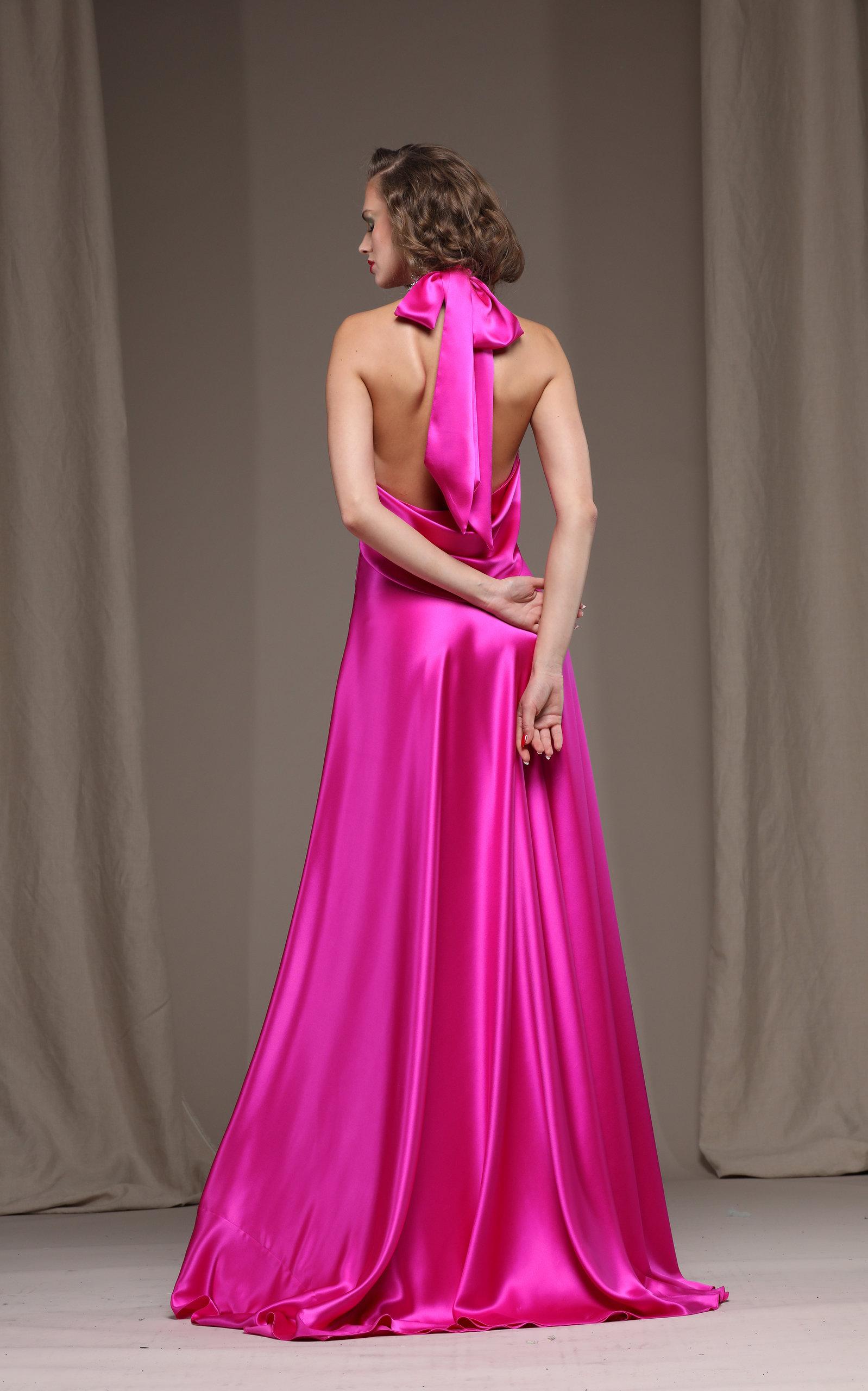 Satin Fitted Sleeveless Gown wedding guest dress- Lili – GOOD GIRL REBEL