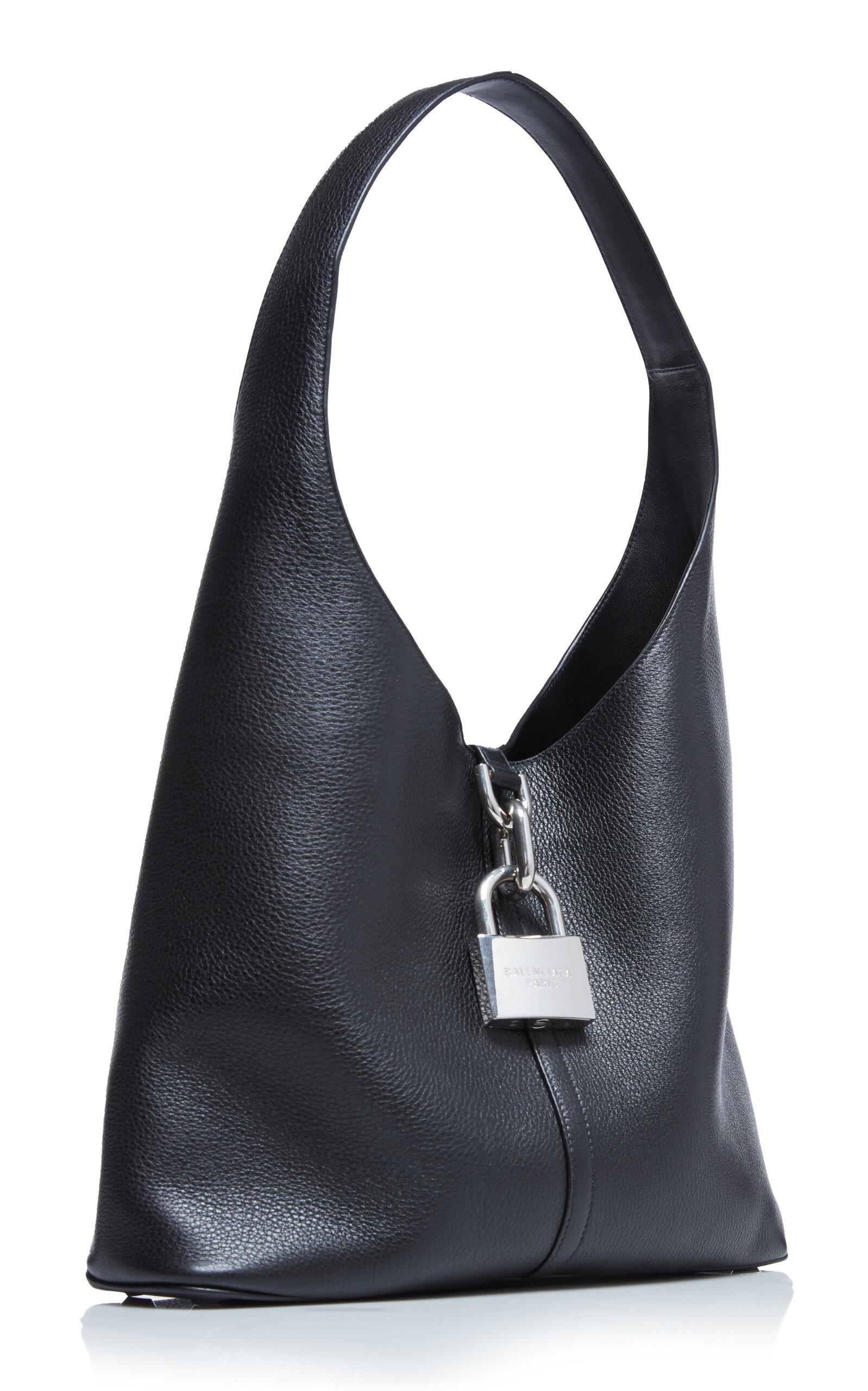 【24SS】BALENCIAGA locker hobo bag S バッグ レザー Balenciaga Locker Hobo Small Bag in Black | FWRD