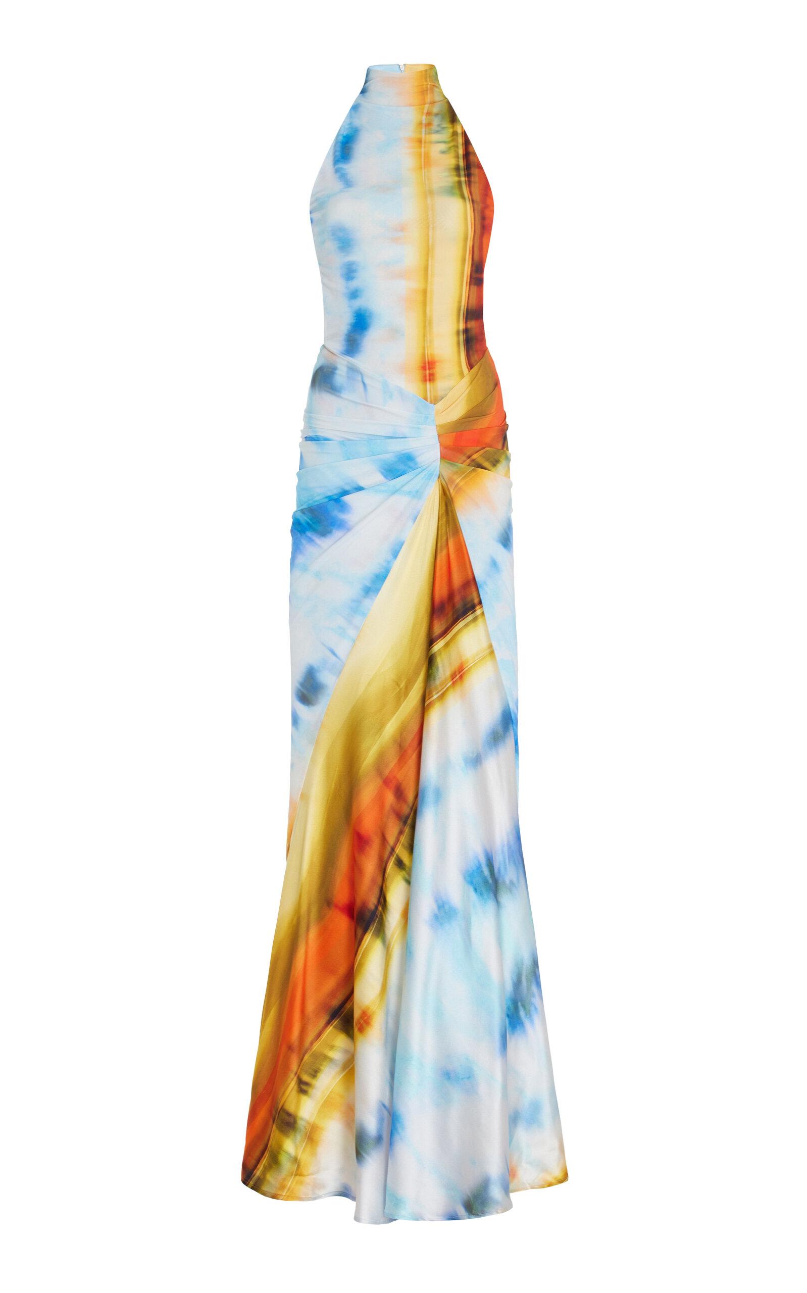 Silvia Tcherassi Exclusive Frances Tie-dyed Jersey Maxi Dress in Blue | Lyst