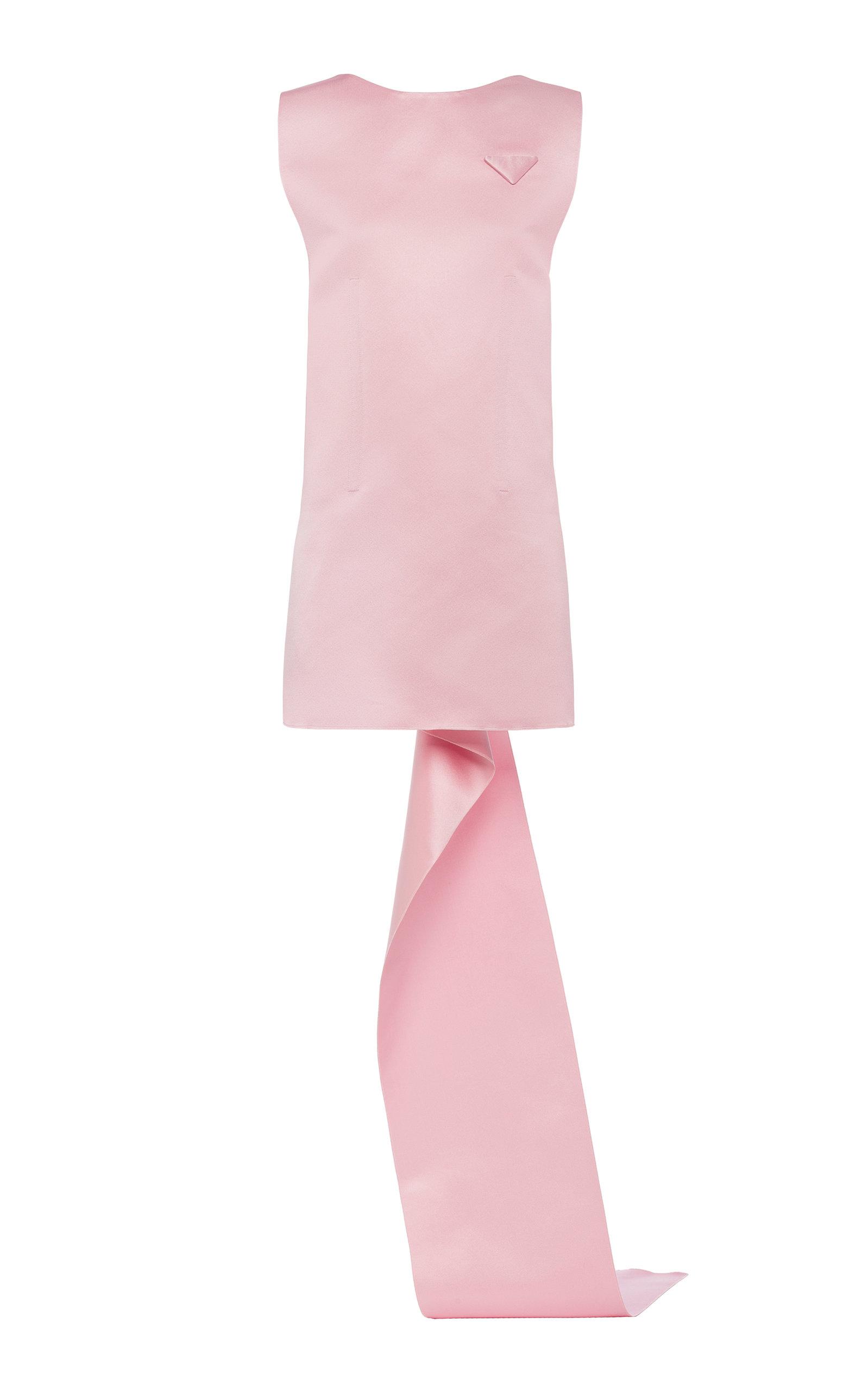 Prada tulle and silk satin dress cheap