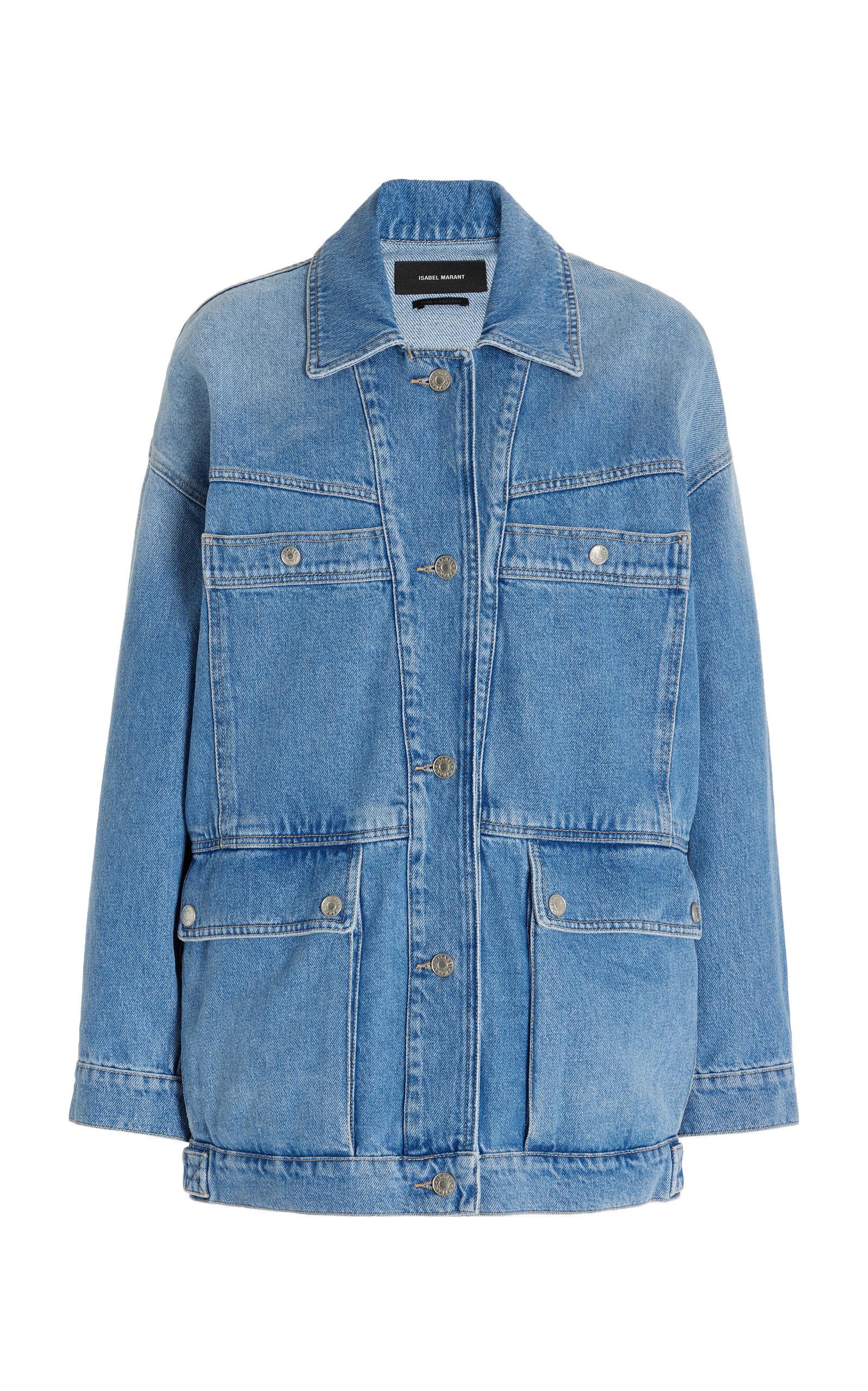Isabel Marant Paolo Cotton Jacket in Blue | Lyst Australia