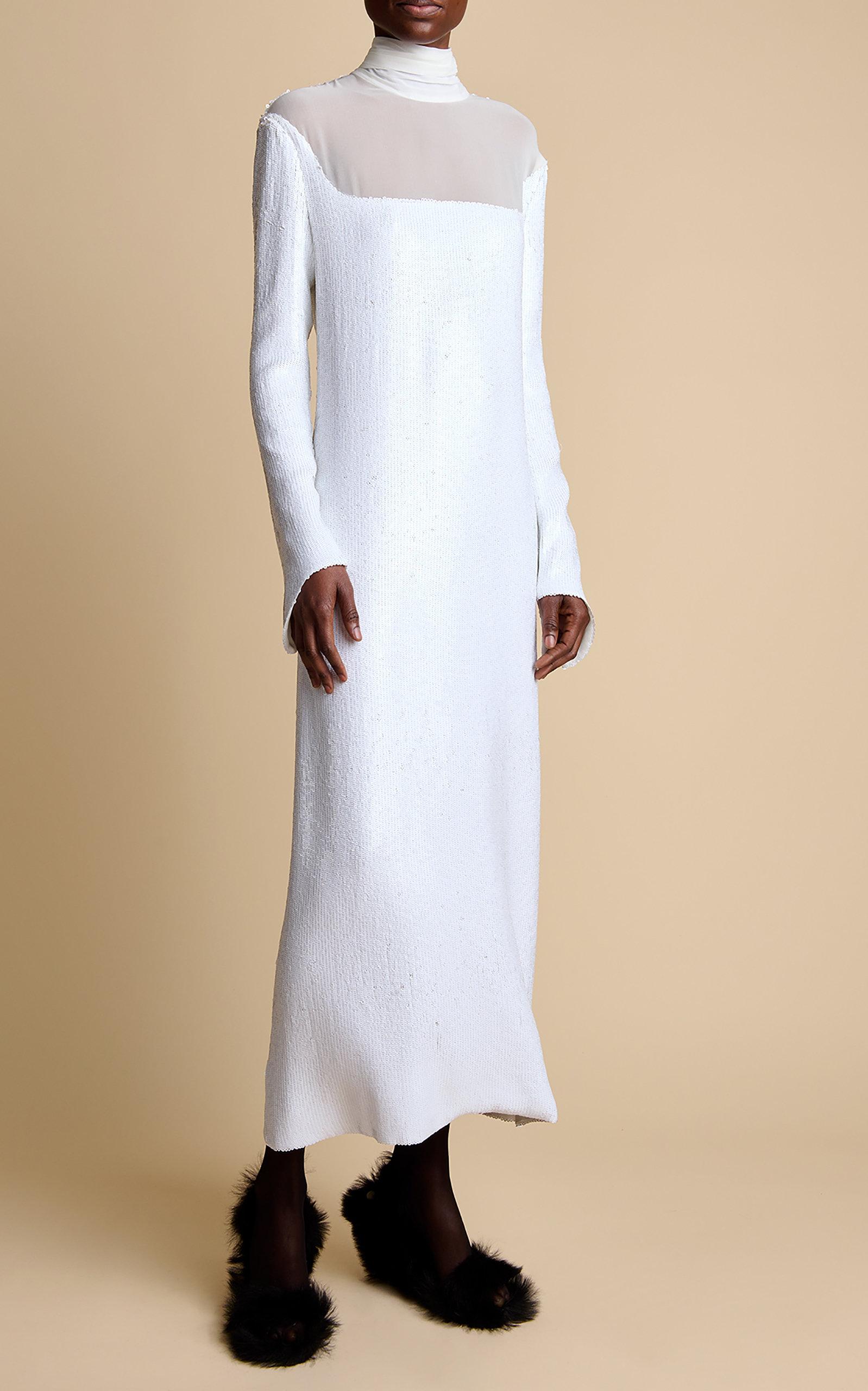 KHAITE Leibel Maxi Dress in White | Lyst Canada
