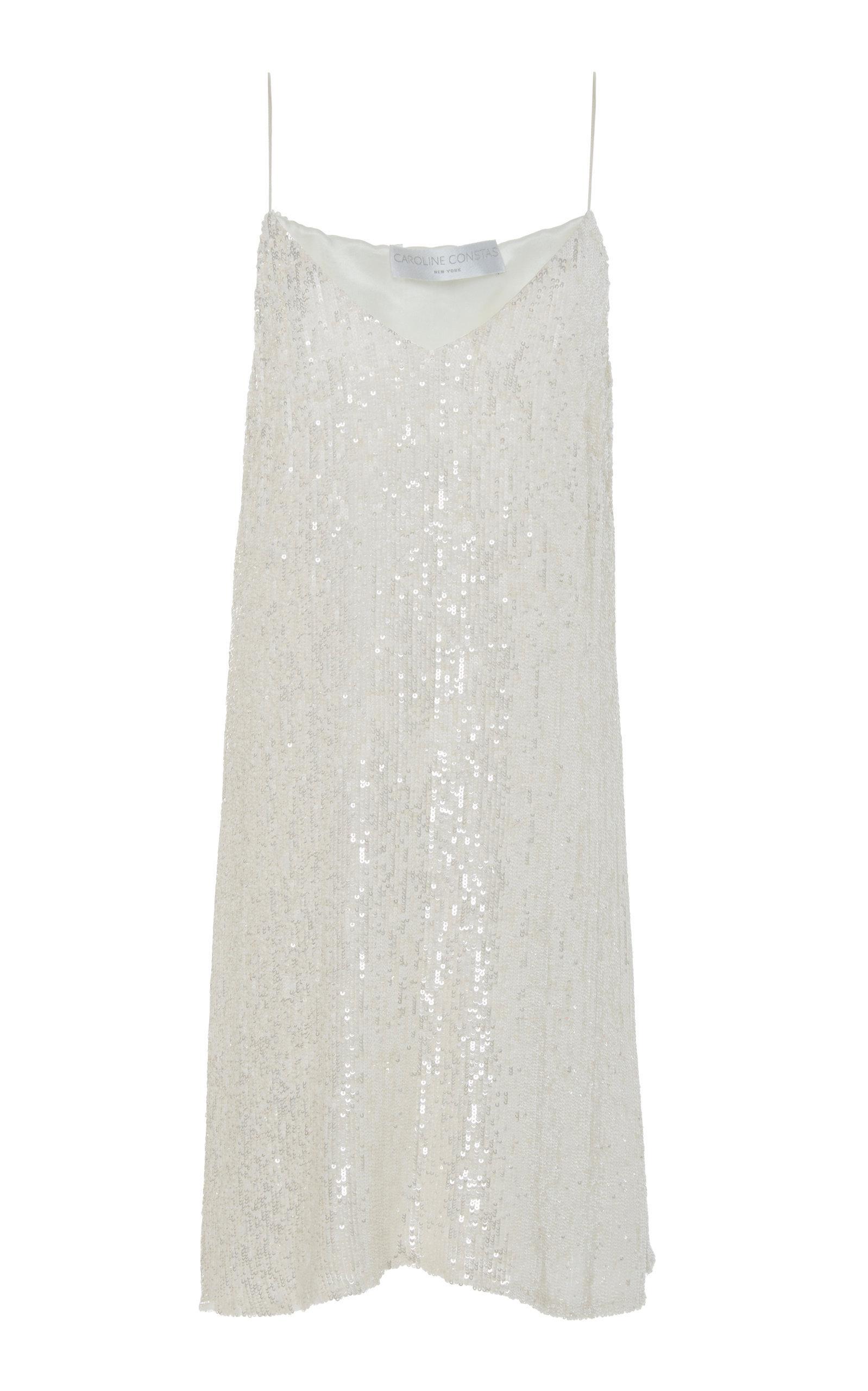 caroline constas elena slip dress