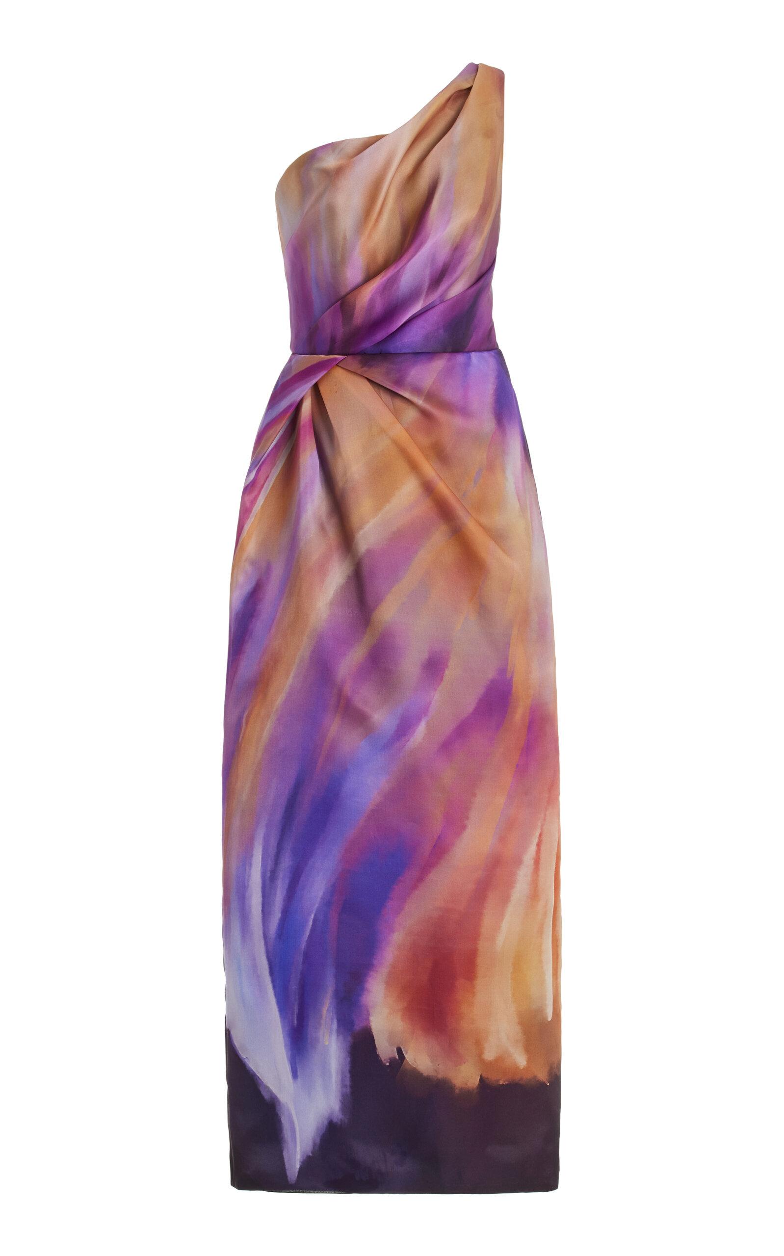 knee length dresses for ladies Rose Pink Deep V-Neck Fitted Gown main image 1