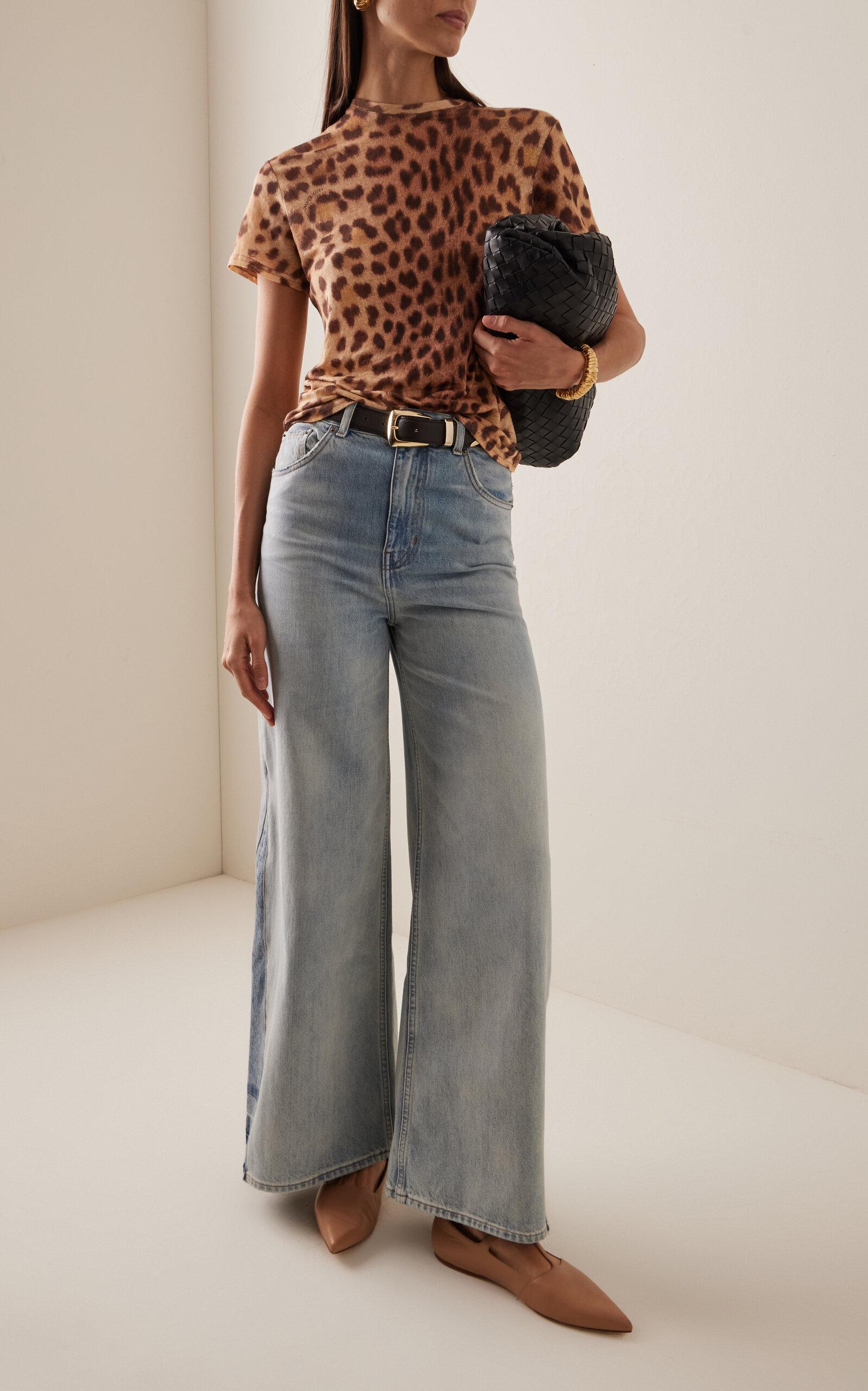 Tシャツ・カットソー ZIMMERMANN CRUSH PRINTED LINEN TOP Zimmermann Crush Floral-print Embellished Linen top Multi
