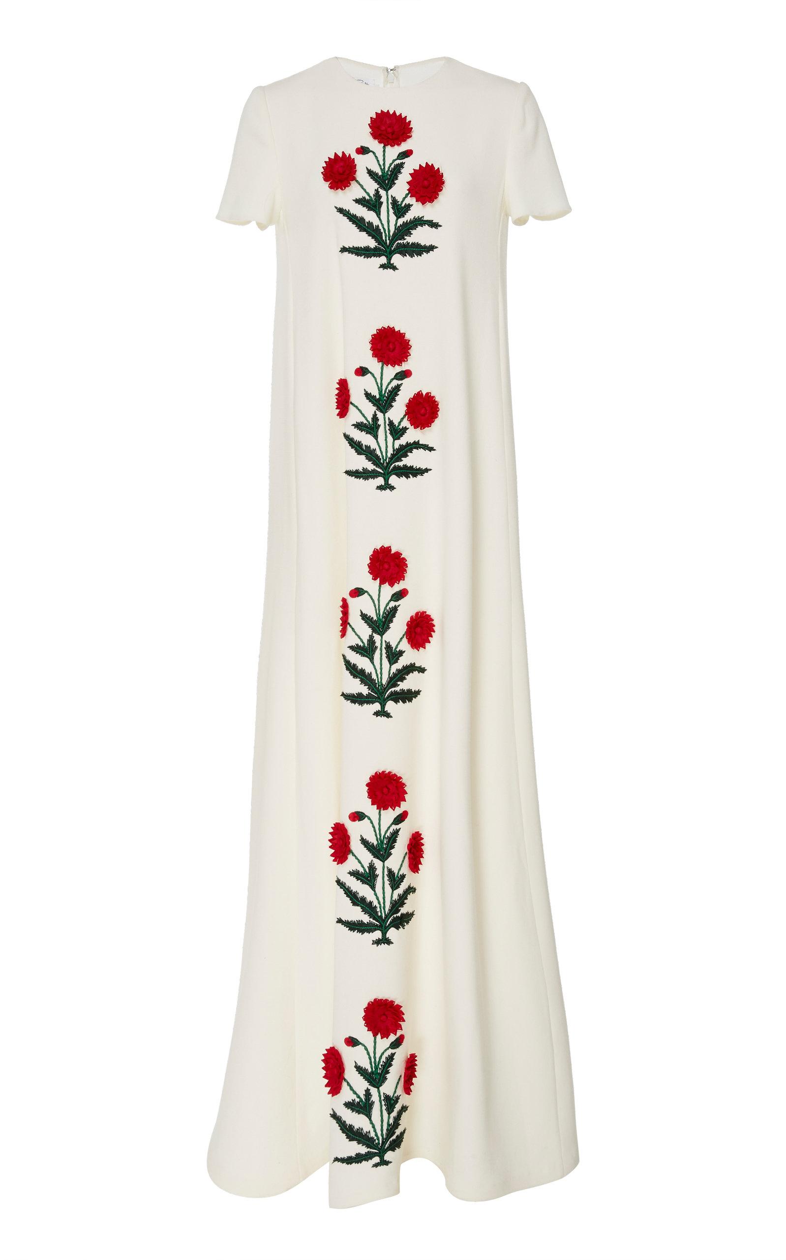 Oscar de la renta white dress discount