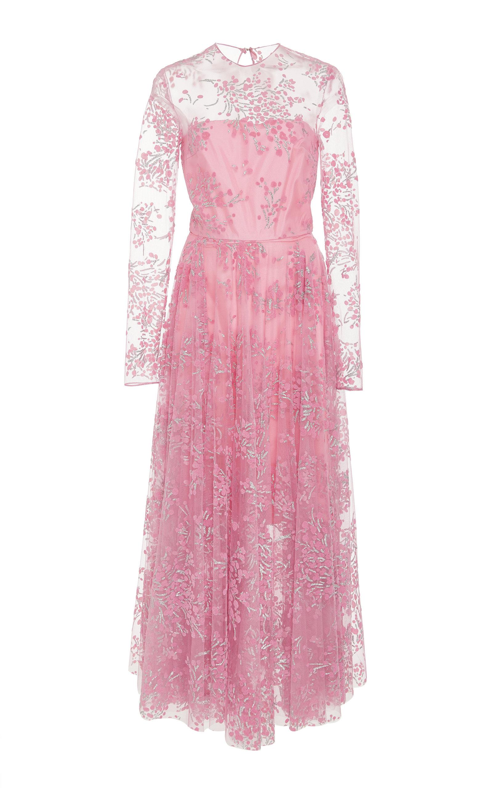 Pink blossom dress top
