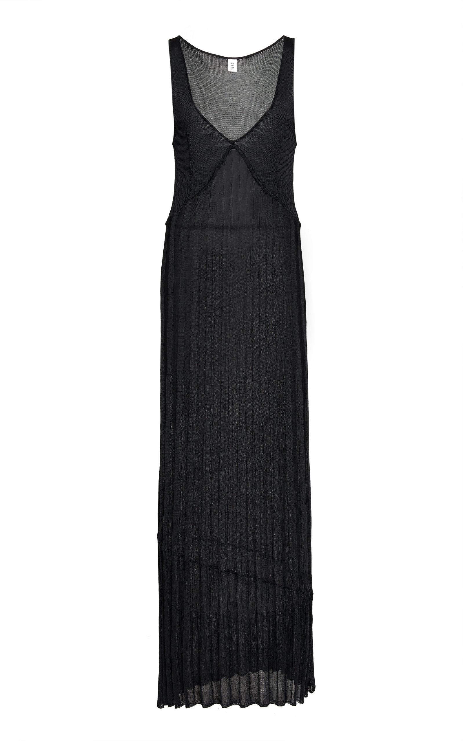sir the label aya v neck midi dress
