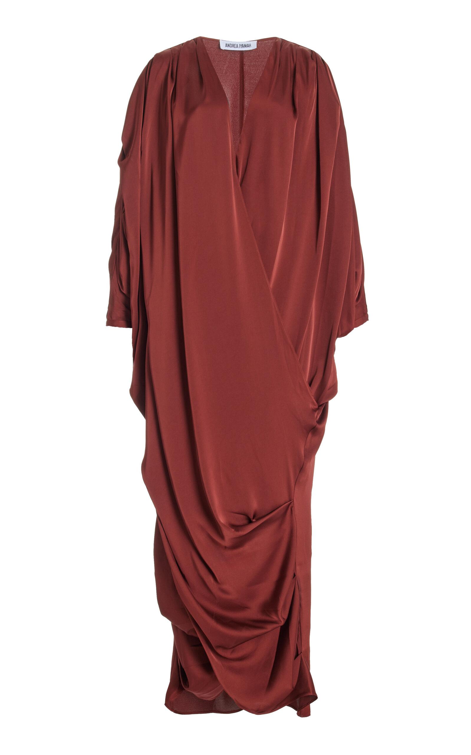 Andrea Iyamah Tibara Kaftan Maxi Dress in Red