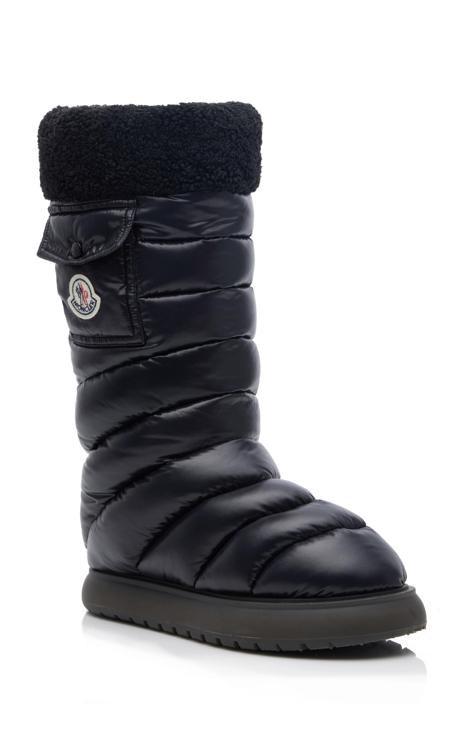 Moncler Gaia Pocket Snow Boots in Black | Lyst