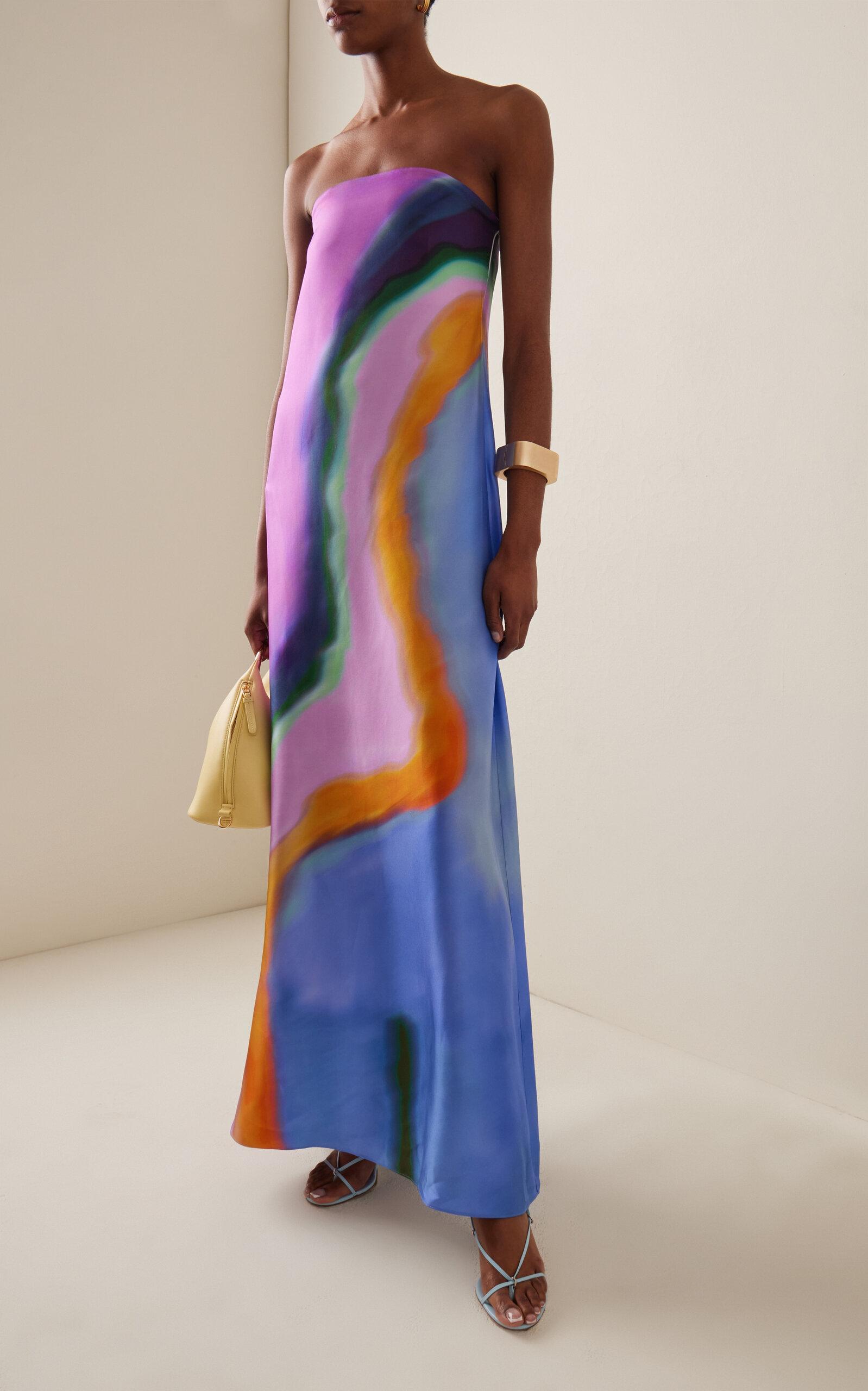 maxi dress emerald green Sara A-Line Chiffon Maxi Dress