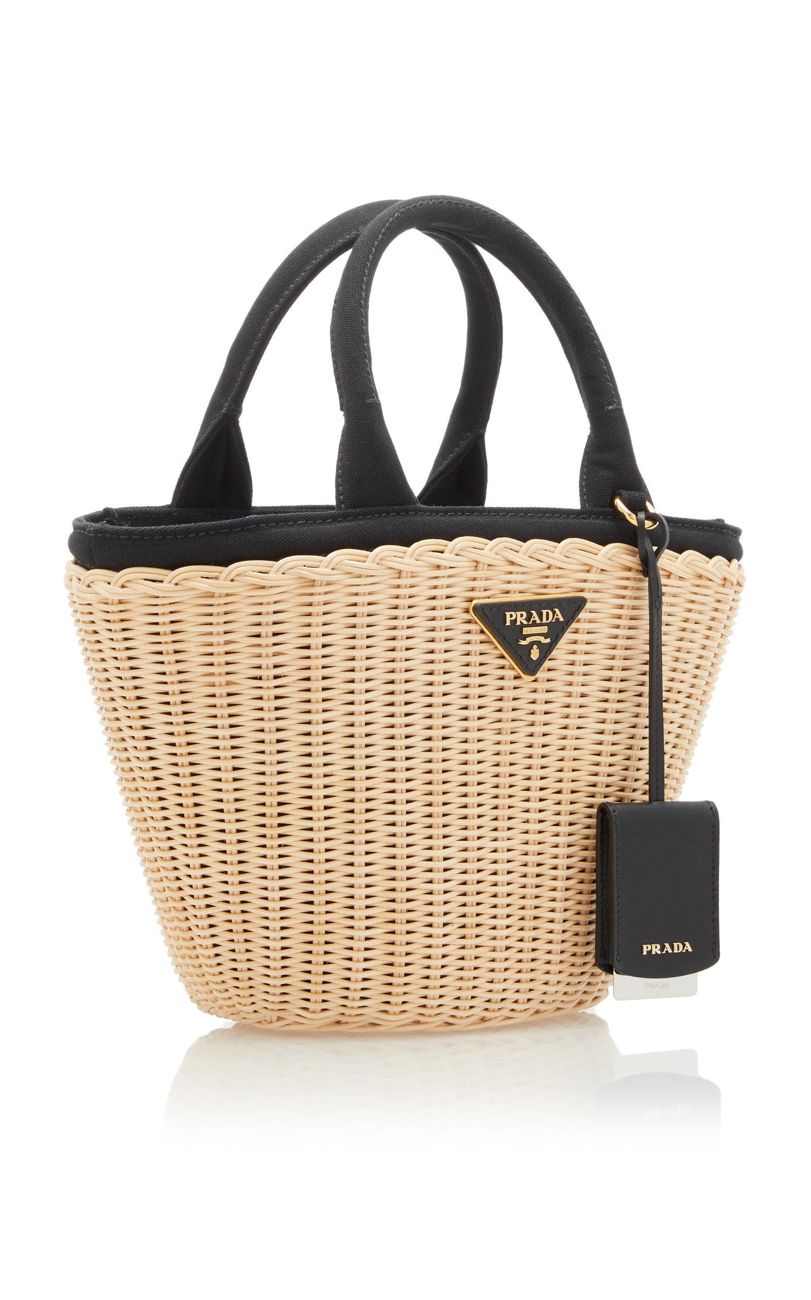 prada basket tote