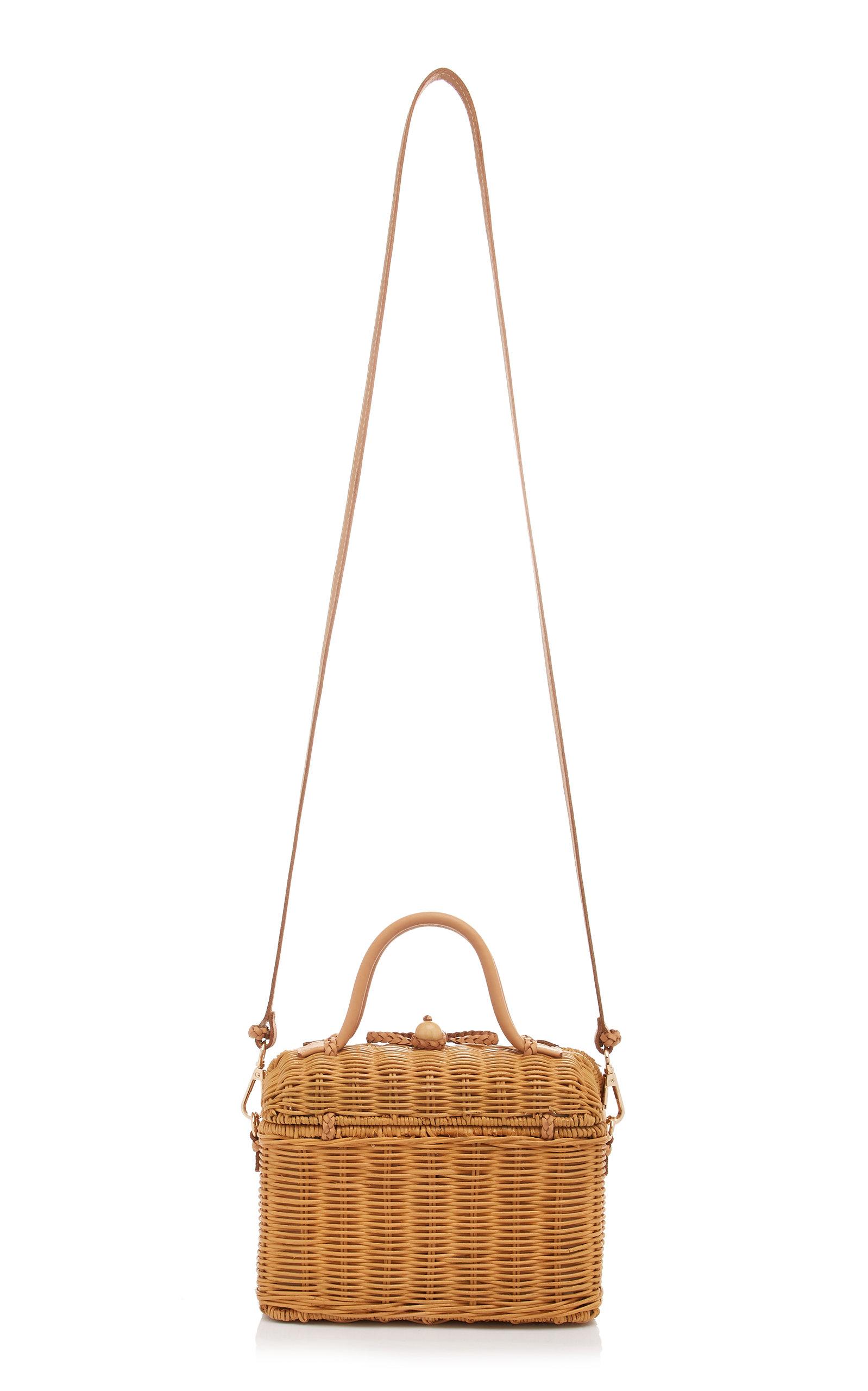 Ulla johnson discount pom wicker bag