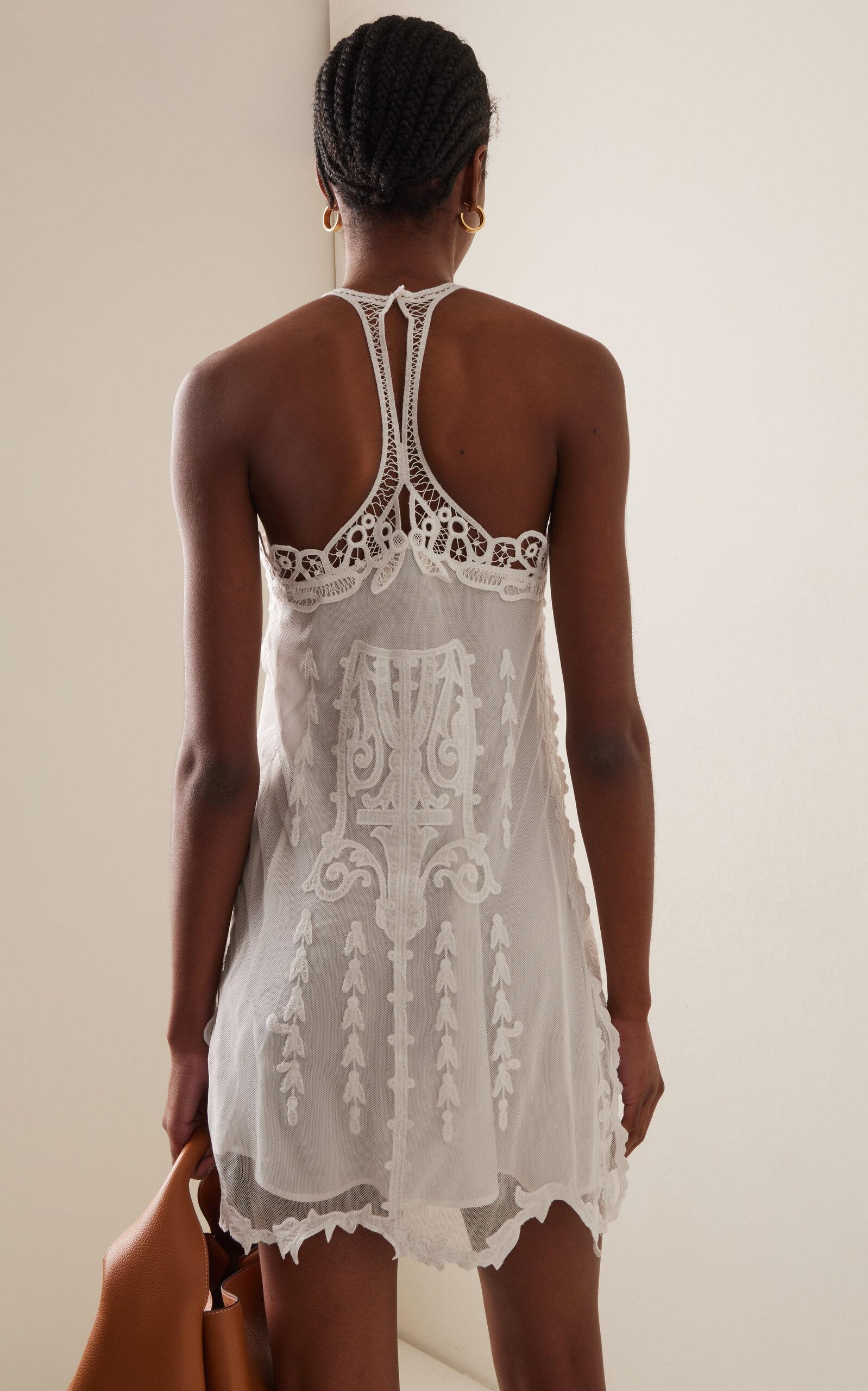 Isabel Marant Valerie Lace Dress in White | Lyst