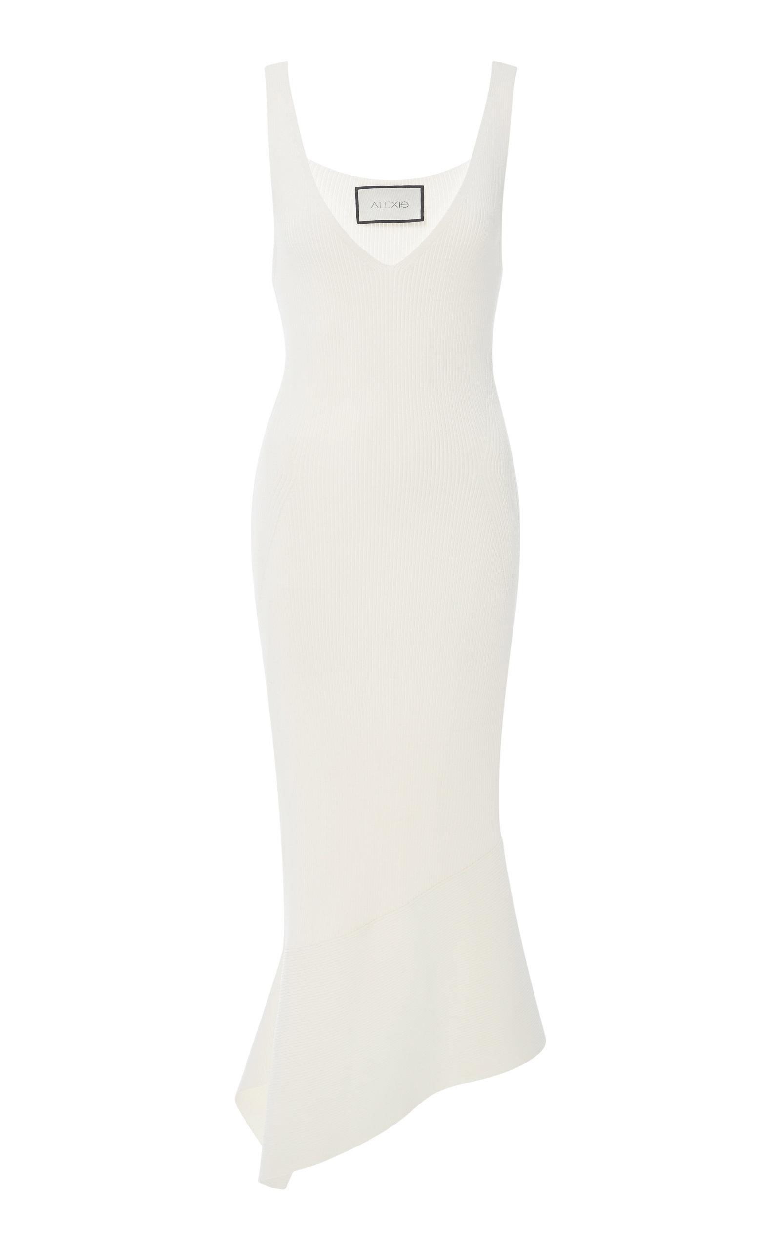 asymmetrical knit dress