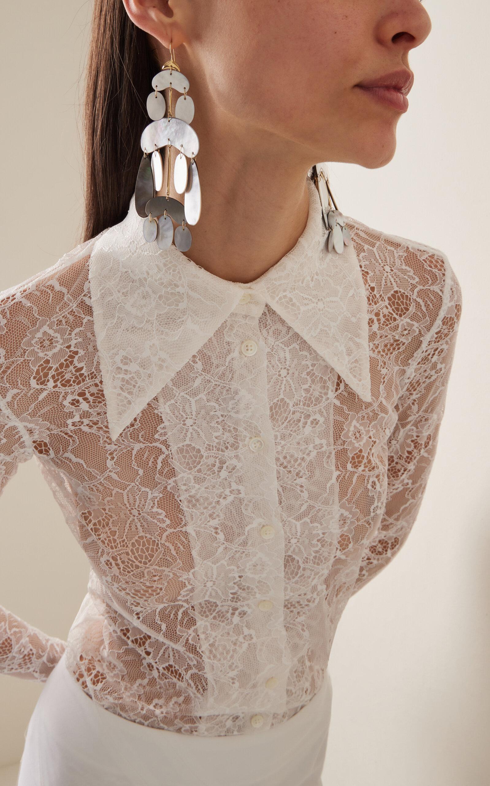 Pearl Wedding Chandelier Earrings | Boho Teardrop Bridal Earrings — Edera  Jewelry | Heirloom Lace Wedding Accessories