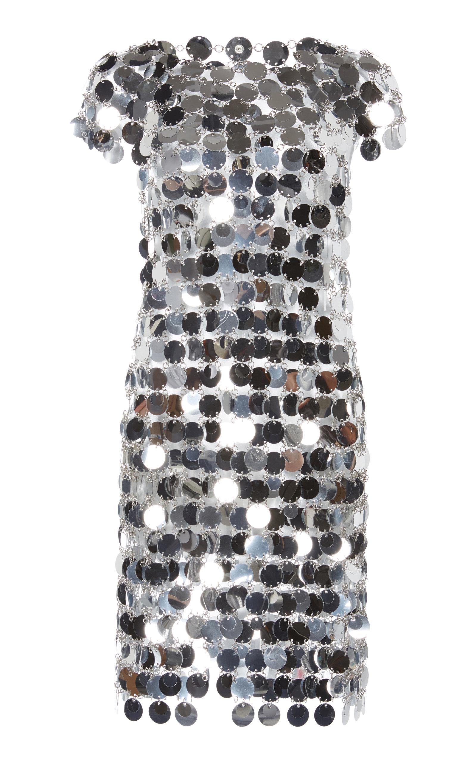 paco rabanne silver dress