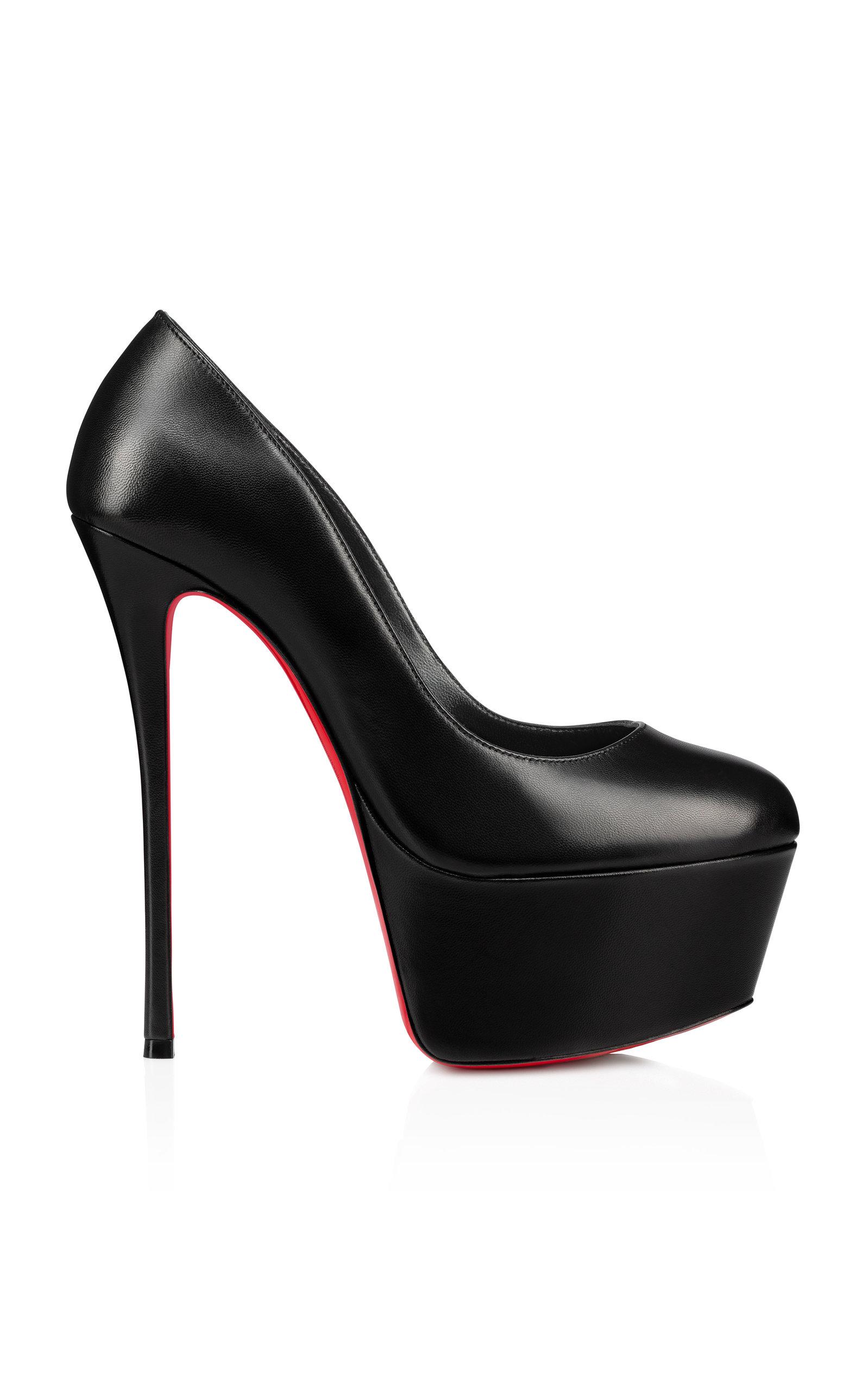 Christian Louboutin Dolly Alta 160mm Leather Platform Pumps in Black | Lyst