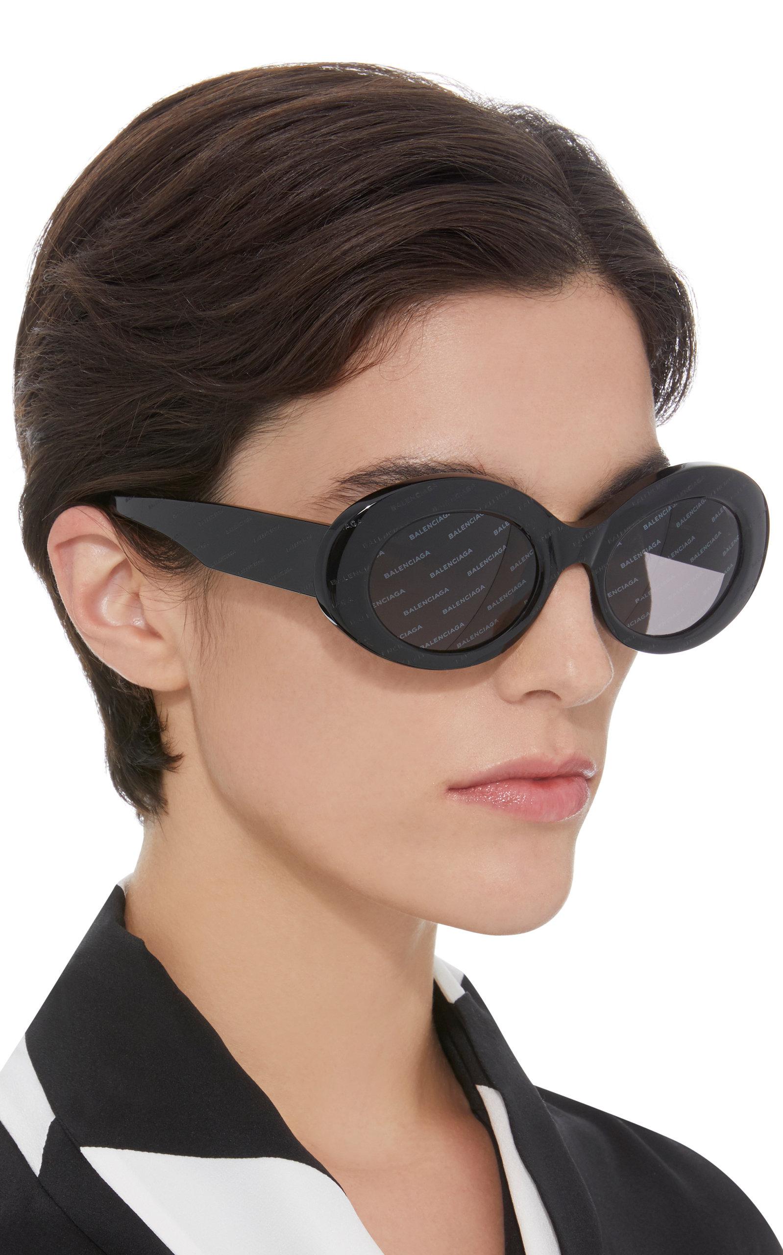 balenciaga oval sunglasses
