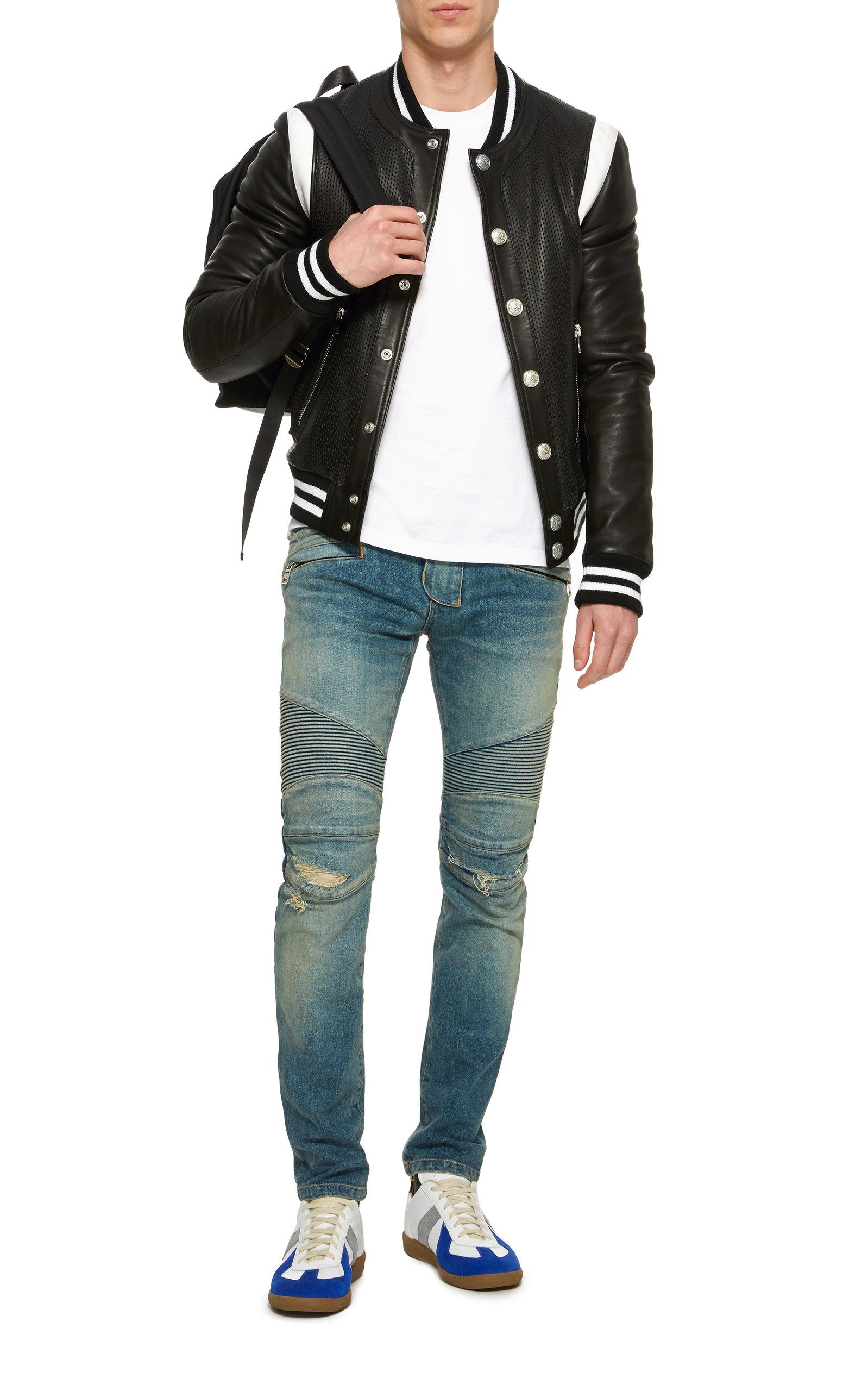 leather teddy jacket