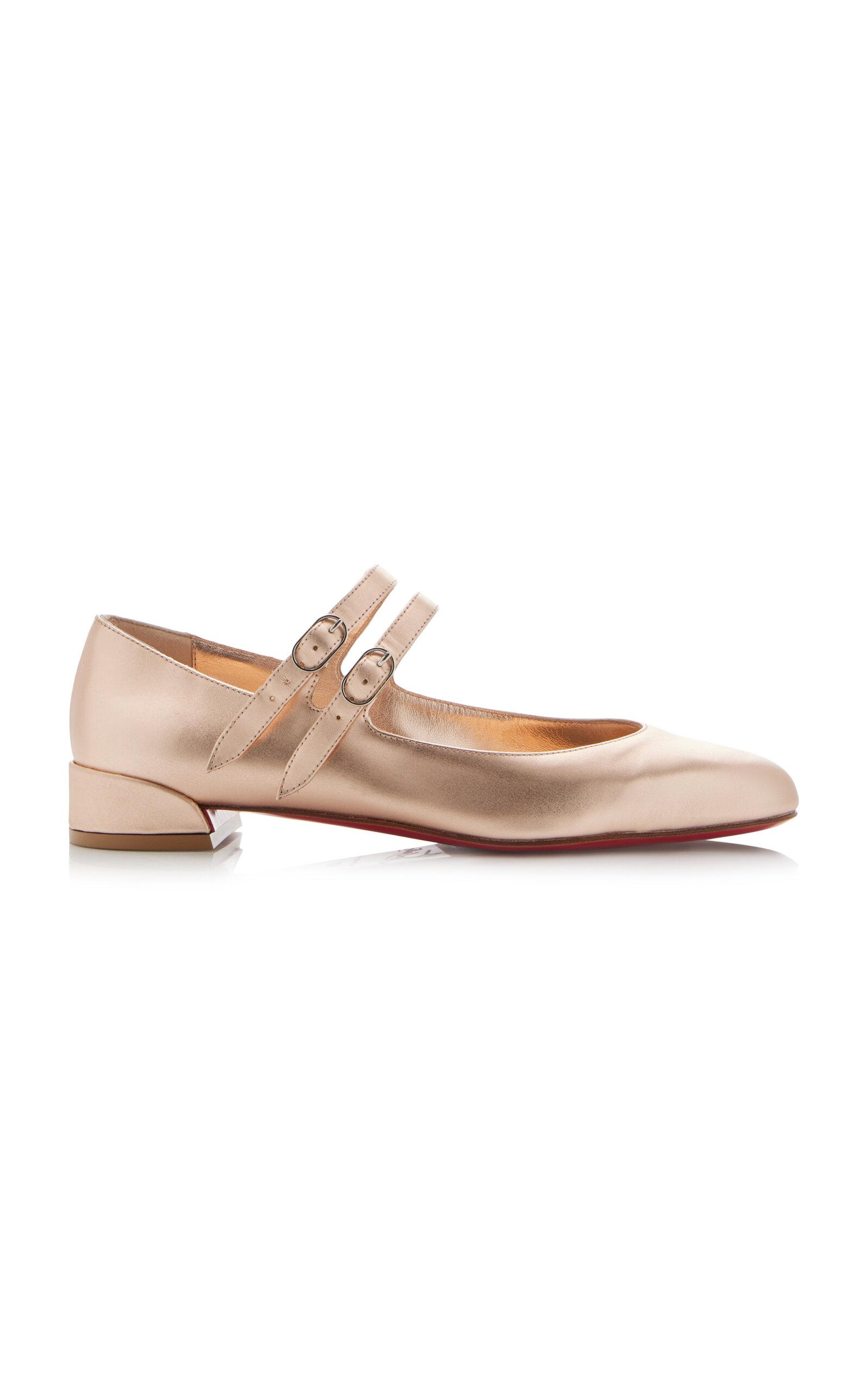 ルブタン 靴 Sweet Jane patent leather Mary Jane shoes883422 Sweet Jane patent leather Mary Jane flats in purple