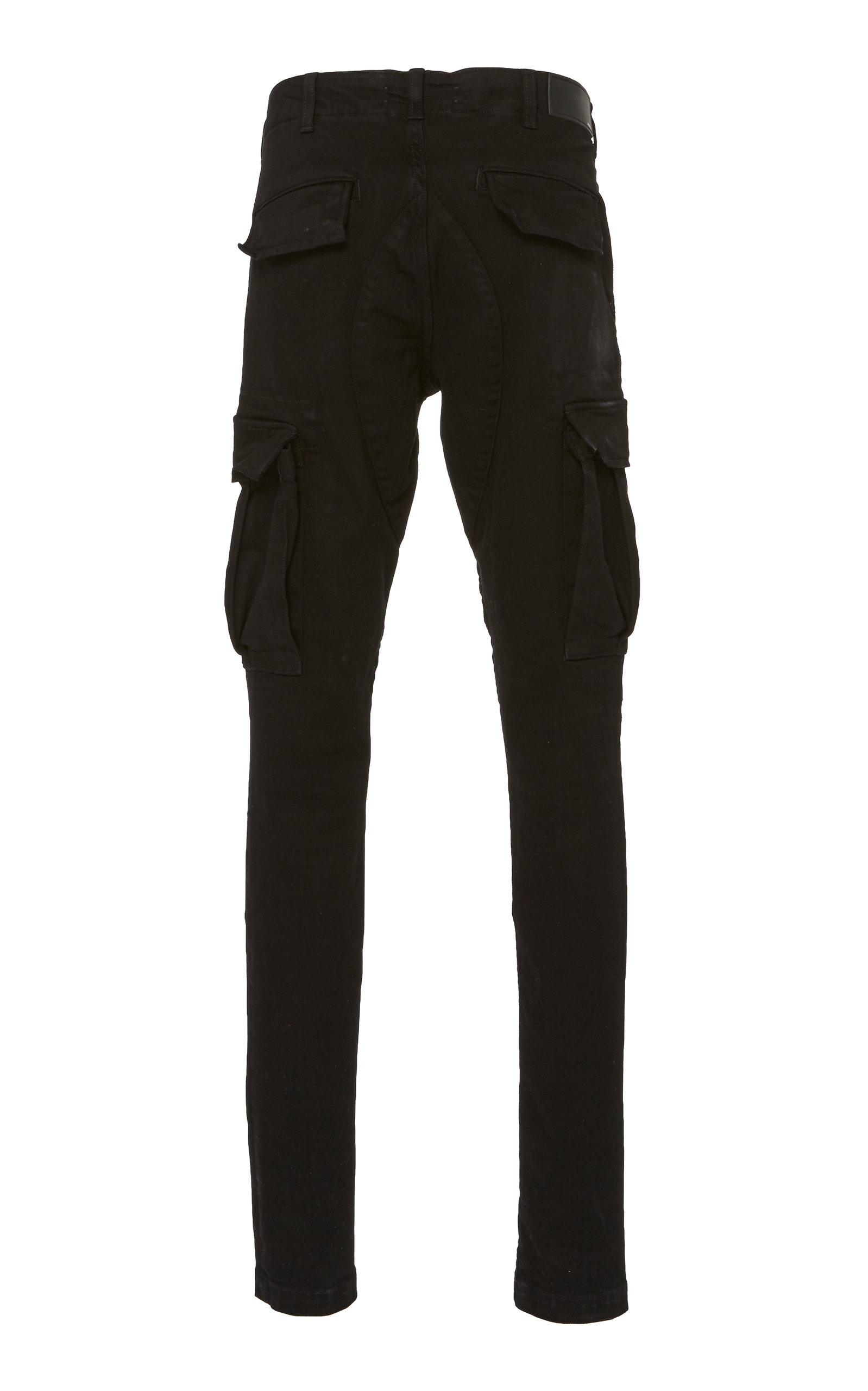 Amiri Denim Cargo Pants in Black | Lyst