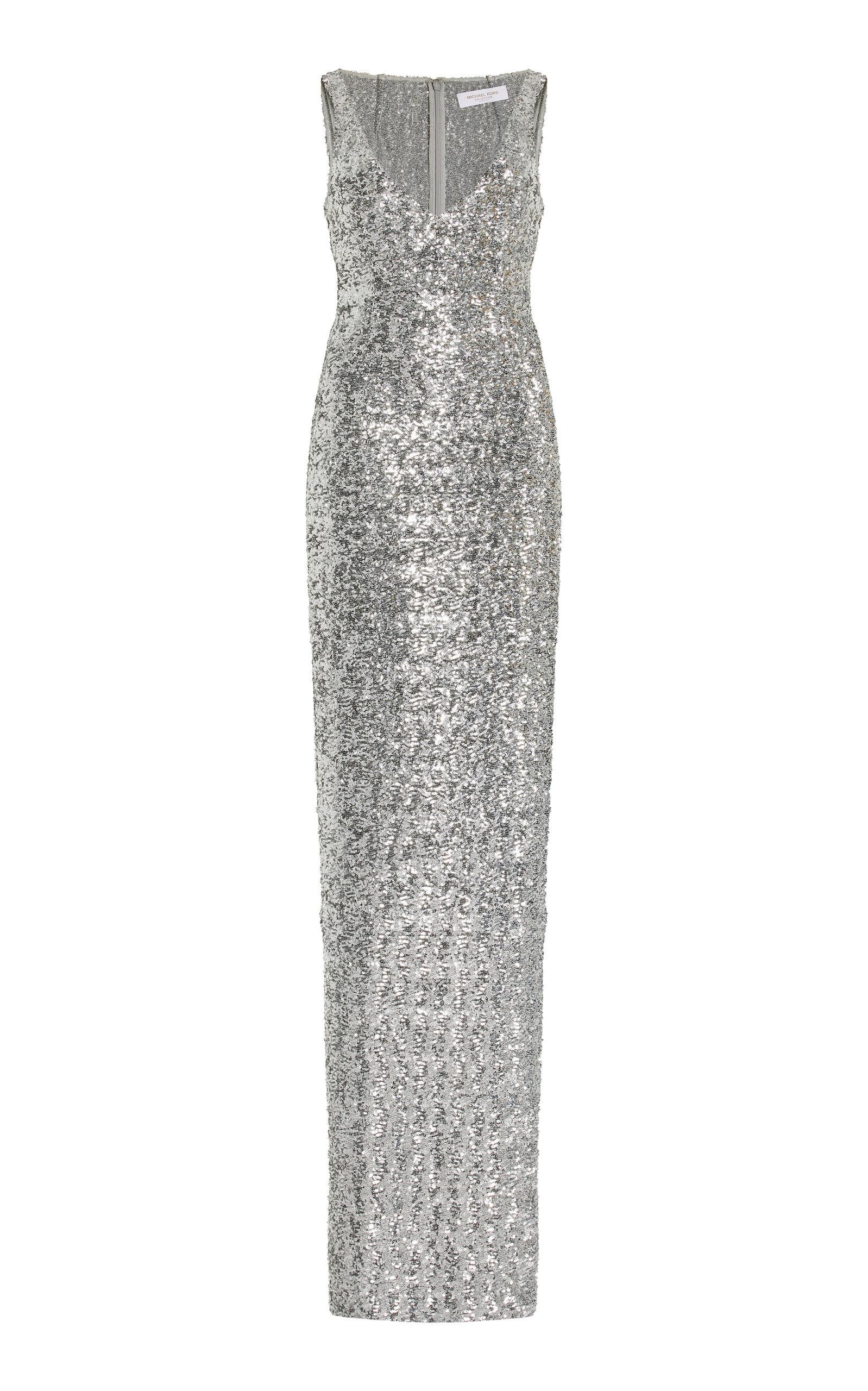 Michael Kors Sequined Gown in Grey Lyst UK